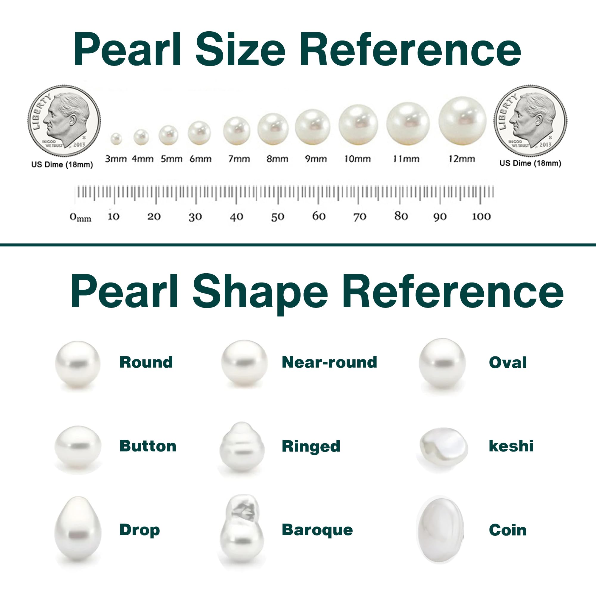 AAA Grade Japanese Akoya Cultured Pearl Stud Earrings 5-10mm White Pearls with Sterling Silver Settings - Elegant Jewelry Gift for Women - Perfect for Weddings, Anniversaries & Special Occasions