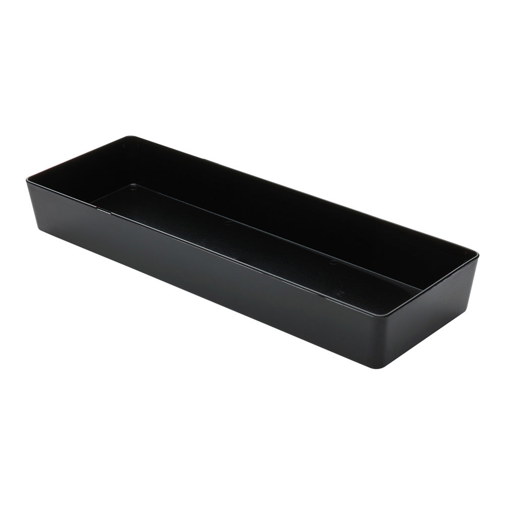 100-Pack Black Rectangle Plastic Plates (5.2