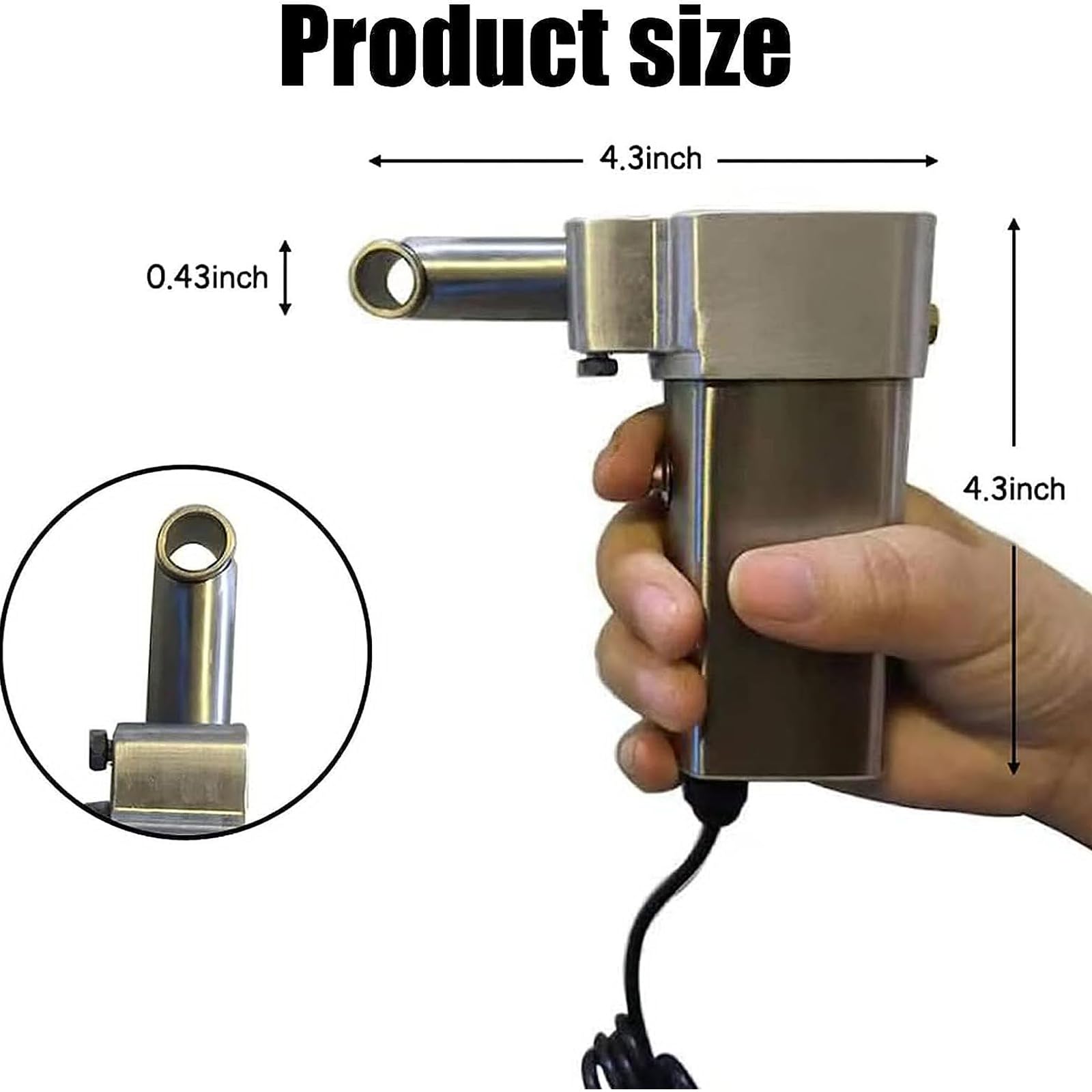 Electric Instant Portable Hair Braiding Machine for DIY Hair Extensions & Dreadlocks - 6mm Safe & Easy Loc Maker Tool for Home Salon & Professional Styling (Perfect for Natural Hair, Box Braids & Protective Styles)