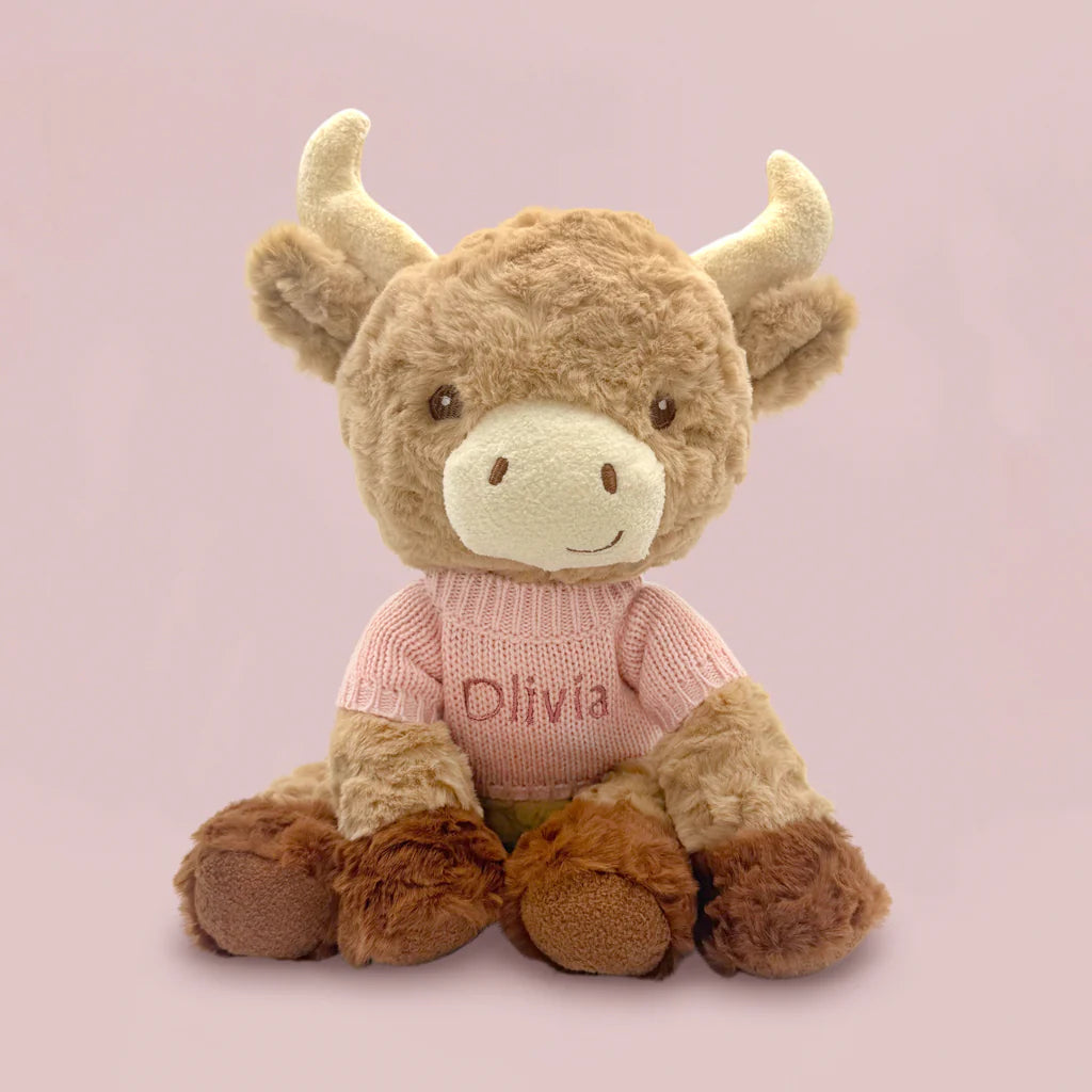 Cuddly Cow Baby Girl Gift Set - Soft Plush Toy & Outfit for Newborns | Perfect for Birthdays, Showers & Nursery Decor | SKU: LBG1071