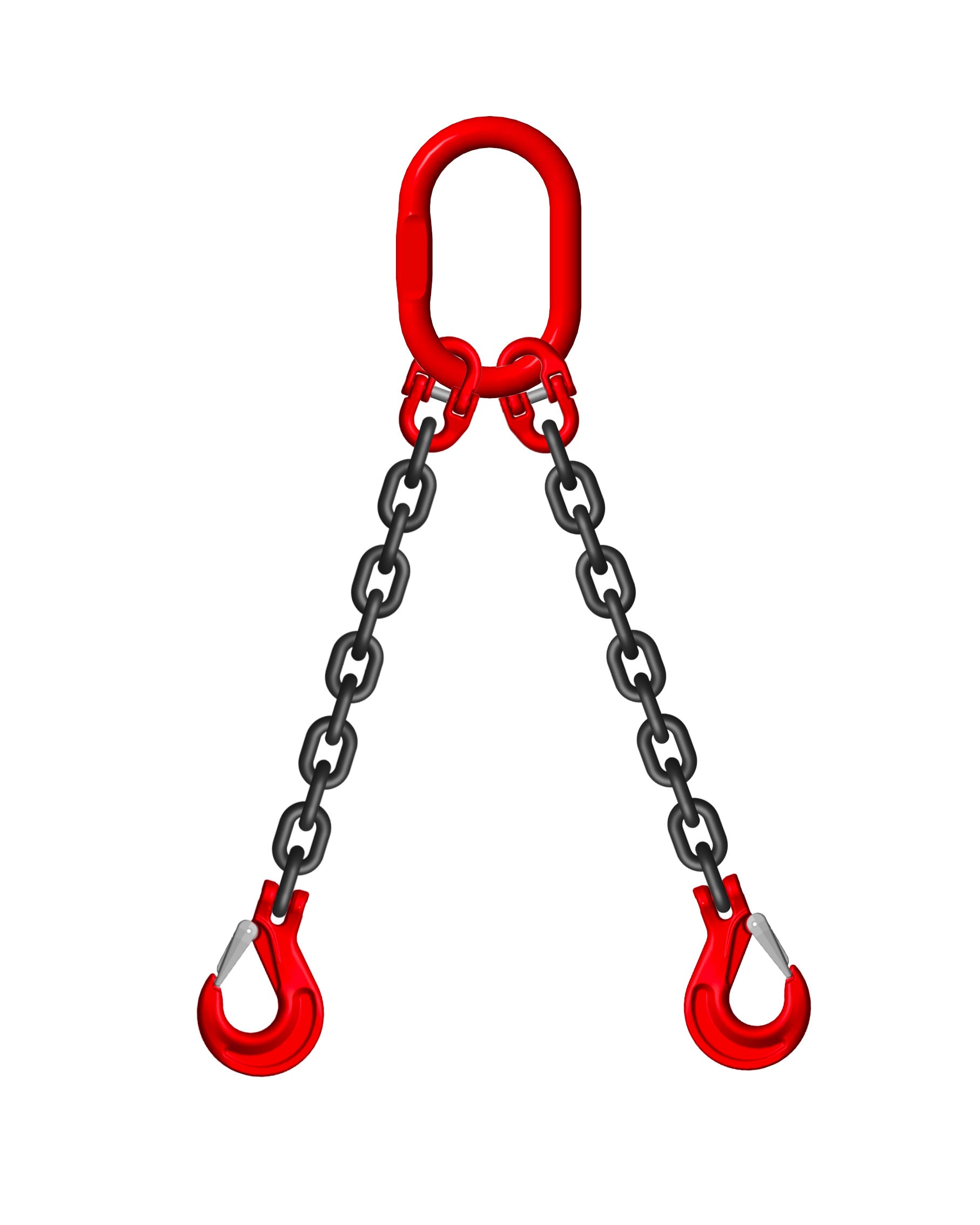 Heavy Duty Grade 80 13mm 2 Leg 7.5 Ton Chain Slings for Lifting & Rigging - Perfect for Construction, Towing, and Industrial Applications