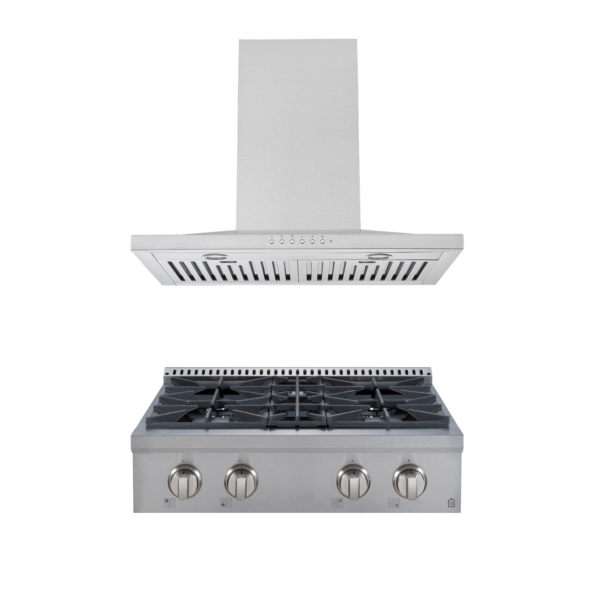 Ancona 2-Piece Stainless Steel Kitchen Appliance Set - 30