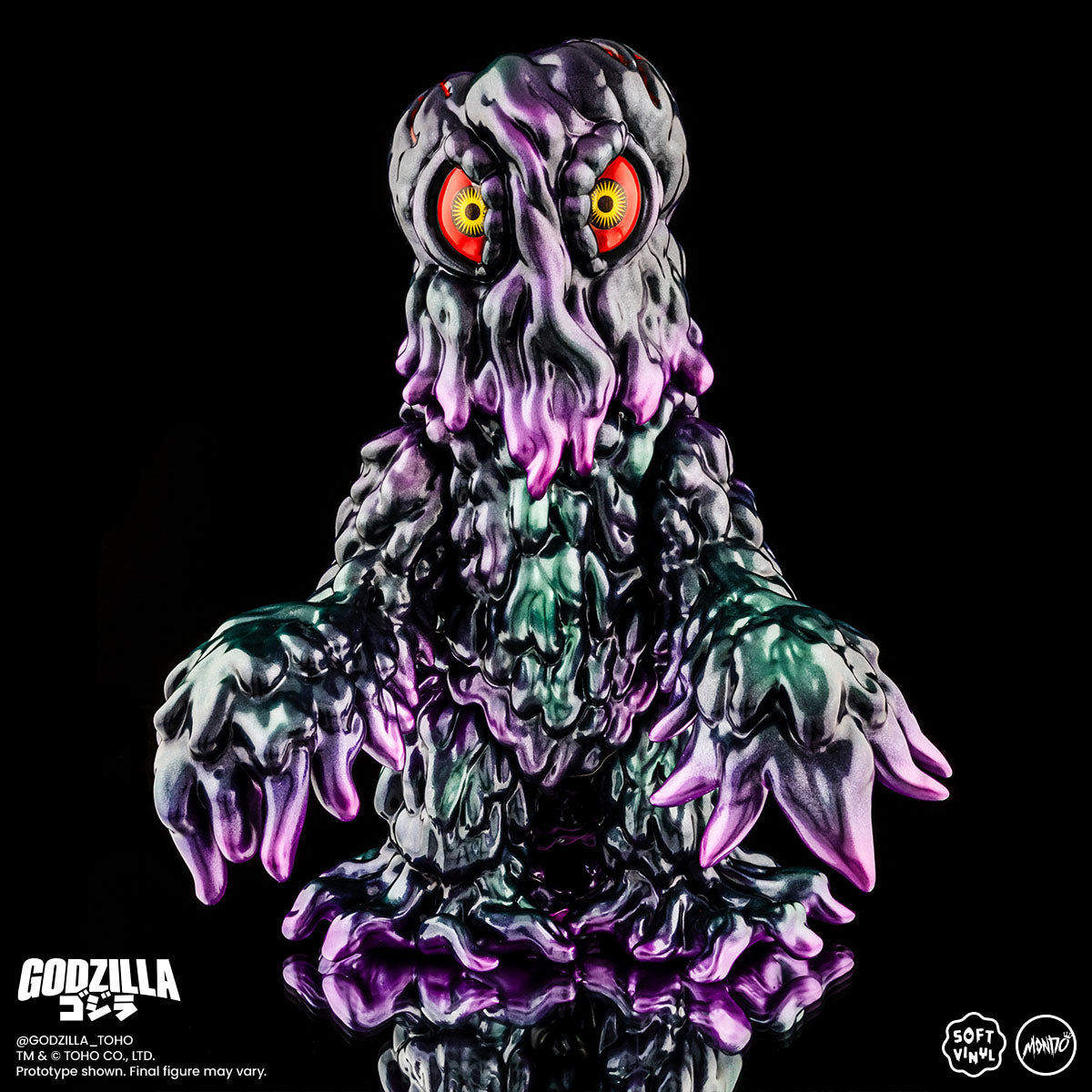 Godzilla vs Hedorah Soft Vinyl Figure Set - Limited Edition Oil Slick Variant - Japanese Kaiju Collectible for Display & Home Decor