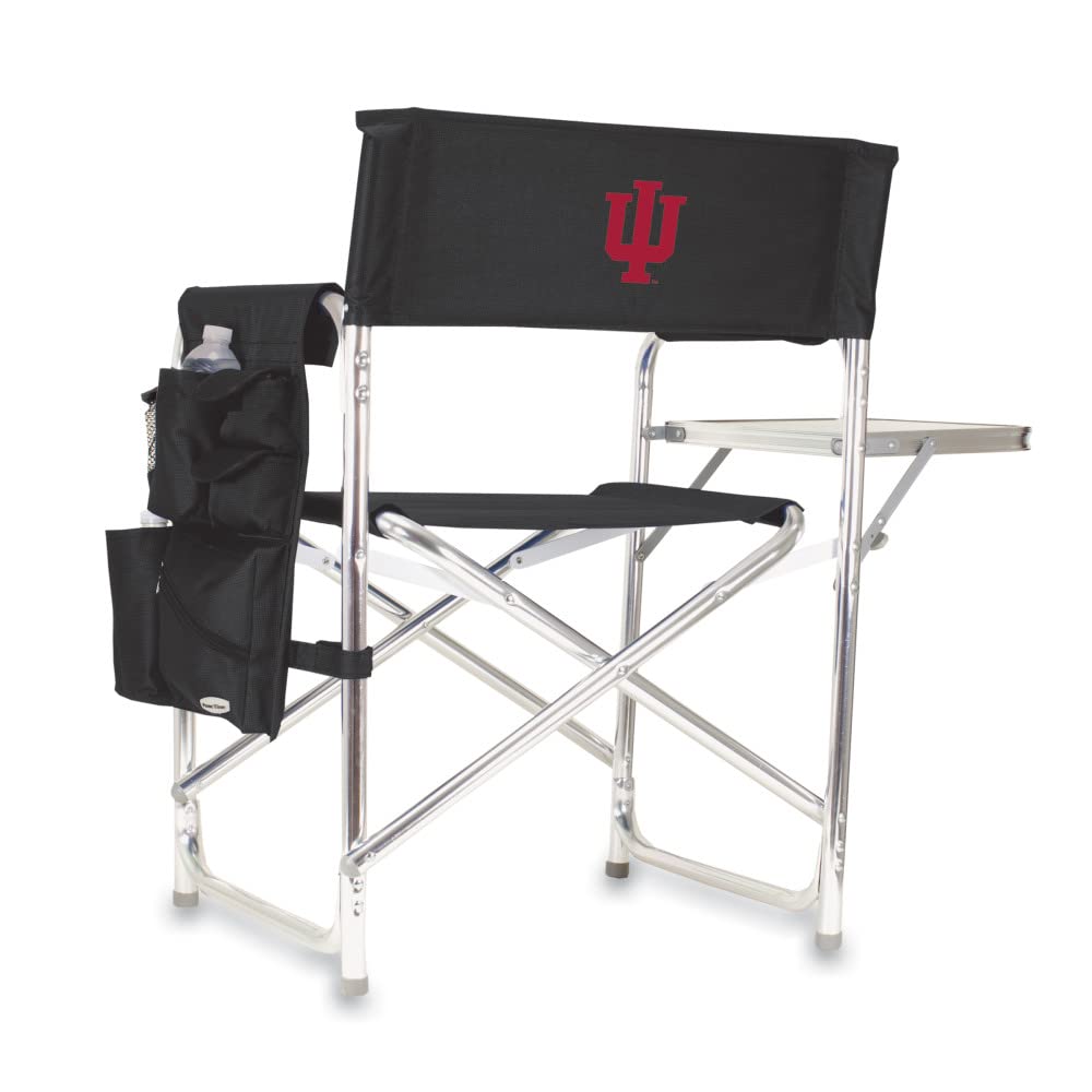 PICNIC TIME NCAA California Bears Folding Sports Chair with Side Table - Portable Beach & Camping Chair for Adults - Perfect for Tailgating, Outdoor Concerts & Picnics