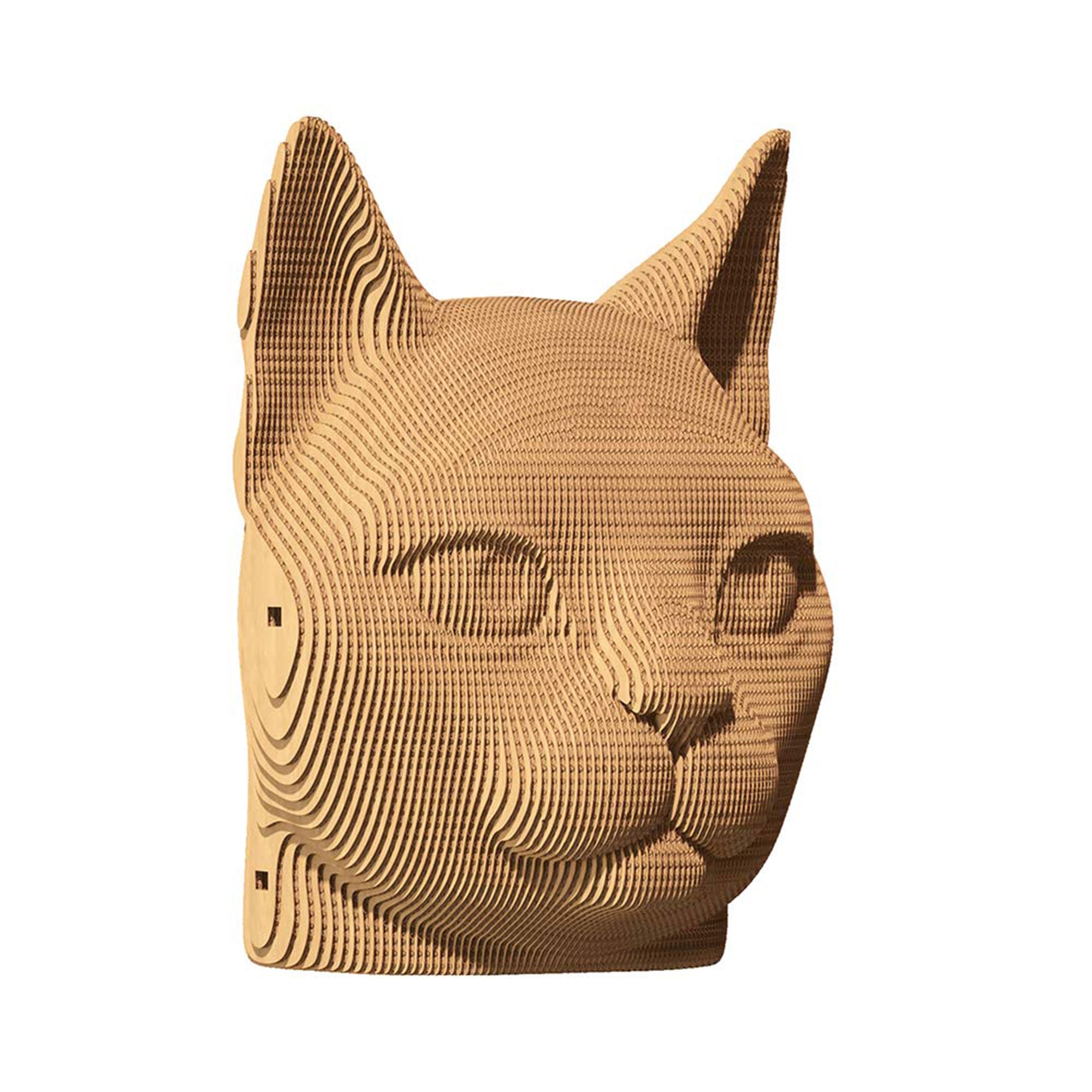 3D Cardboard Puzzle - DIY Cat Model Kit for Adults & Kids | Fun Educational Toy for Home Decor, Gifts & STEM Learning Activities