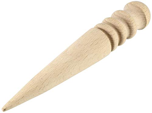 Utoolmart Polished Round Wood Bar - Leather Edge Polishing Tool for Smooth Wood Edges | Leather Craft Grinder for Processing | Perfect for Leatherworking, DIY Projects & Professional Leather Crafting (1PC Round Bar)