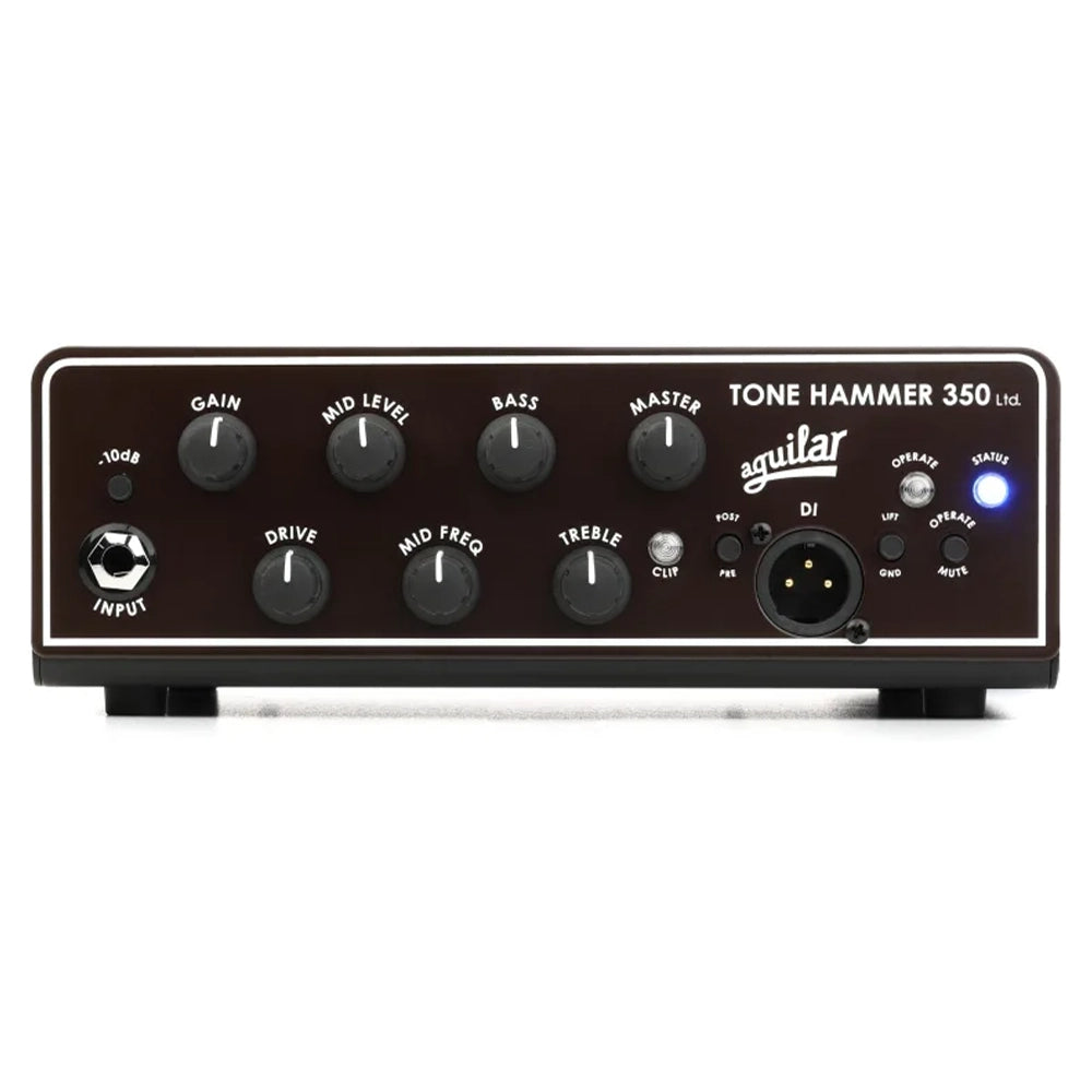Aguilar Tone Hammer 350 Watt Super Light Bass Head Amplifier - Limited Edition Brown | Professional Bass Amp for Live Performances & Studio Recording