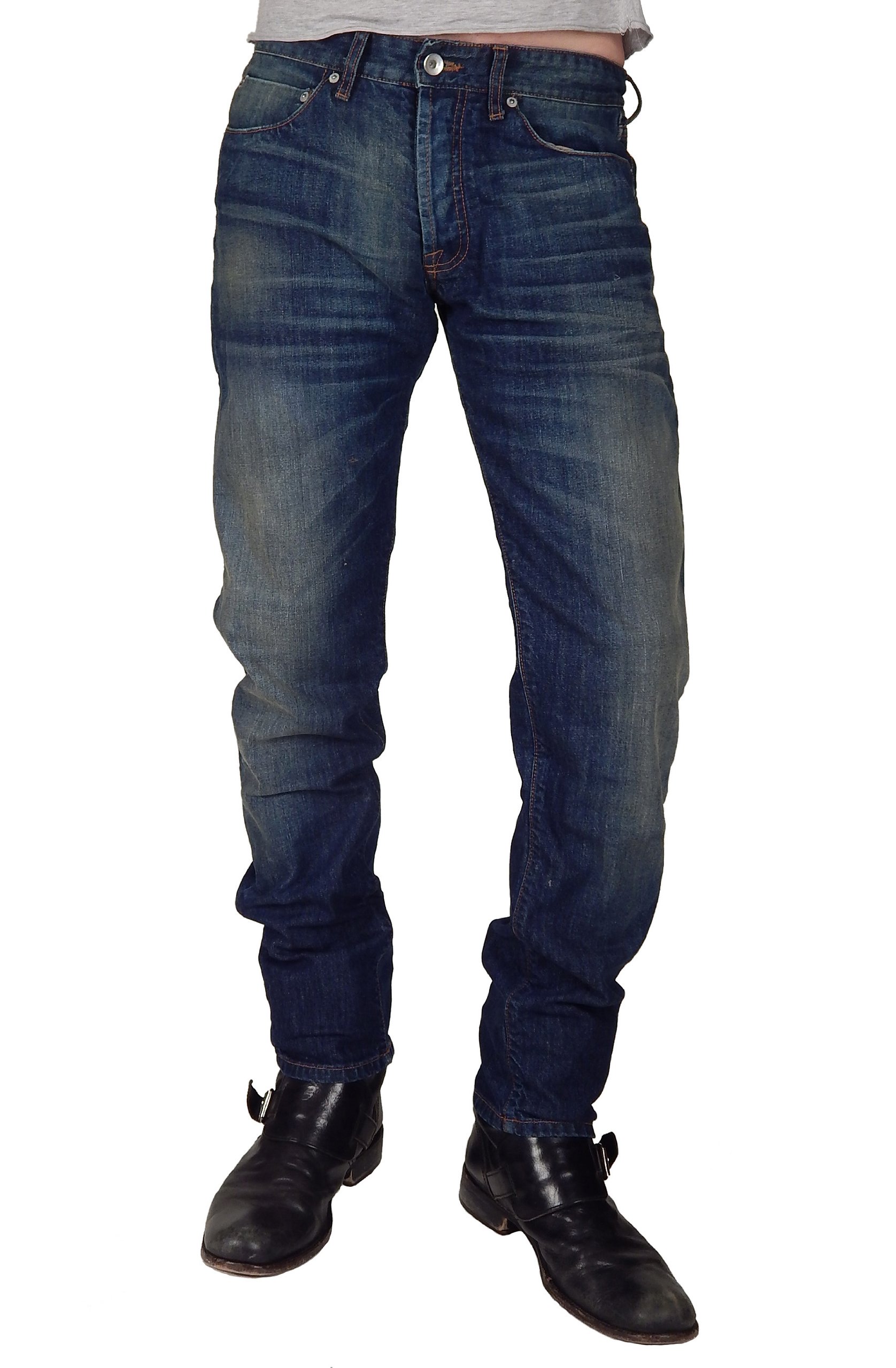 Vintage Wash SHIBUYA Jeans for Women - High Waist Distressed Denim Pants, Comfortable Stretch Skinny Jeans - Perfect for Casual Outfits, Streetwear, and Everyday Wear