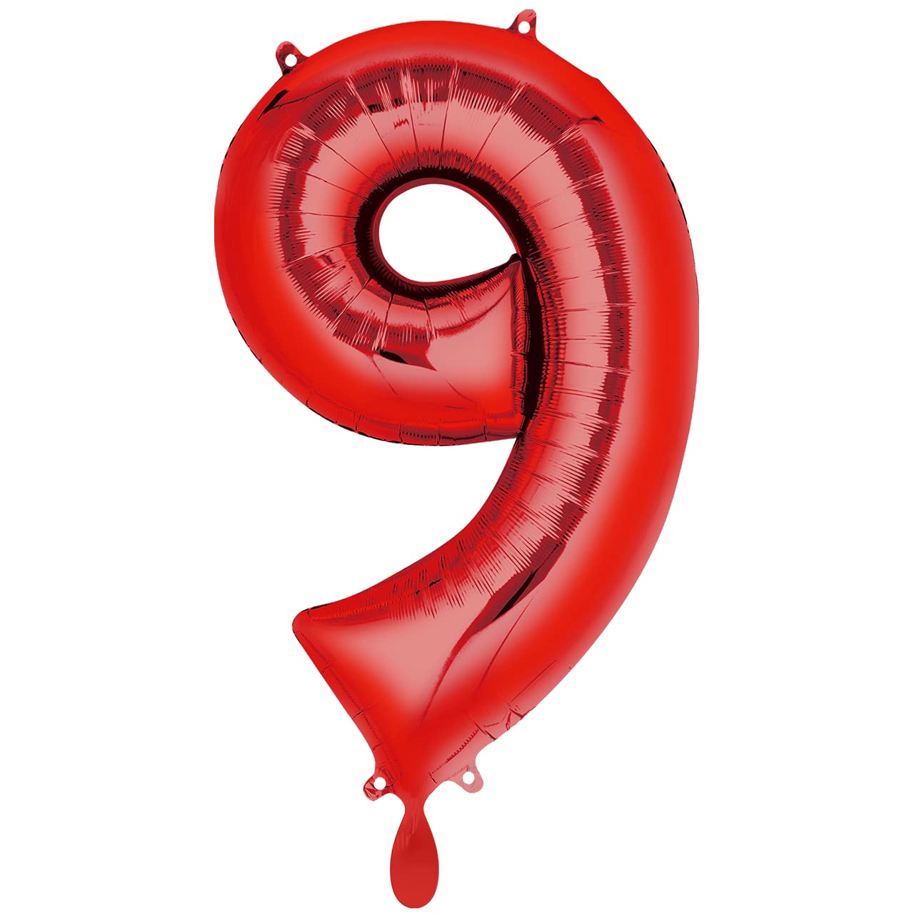 34 Inch Red Foil Number 9 Balloon for Birthday Party Decorations - Perfect for Anniversaries, Graduations & Celebrations