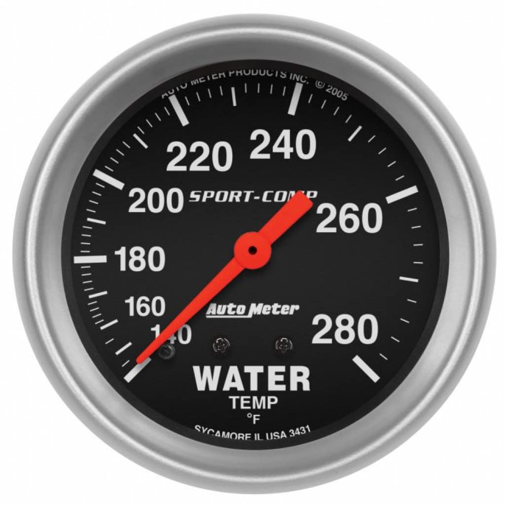 AutoMeter Sport-Comp Mechanical Water Temperature Gauge - 2-1/16