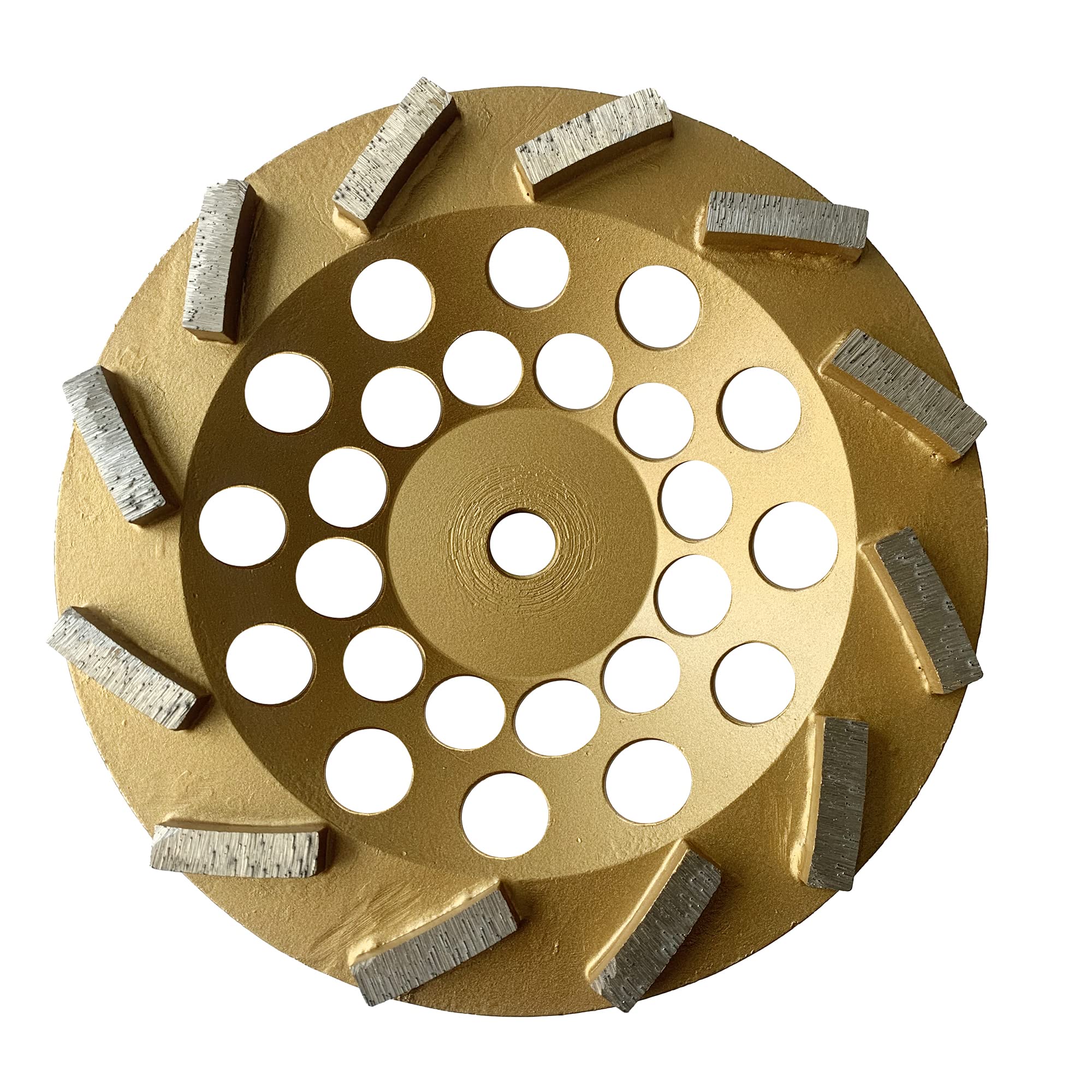 7 Inch 12 Segments Turbo Diamond Grinding Cup Wheel for Angle Grinder - 5/8-11 Thread for Concrete, Masonry, Brick & Stone Floors - Perfect for Surface Preparation, Renovation & Professional Construction Projects