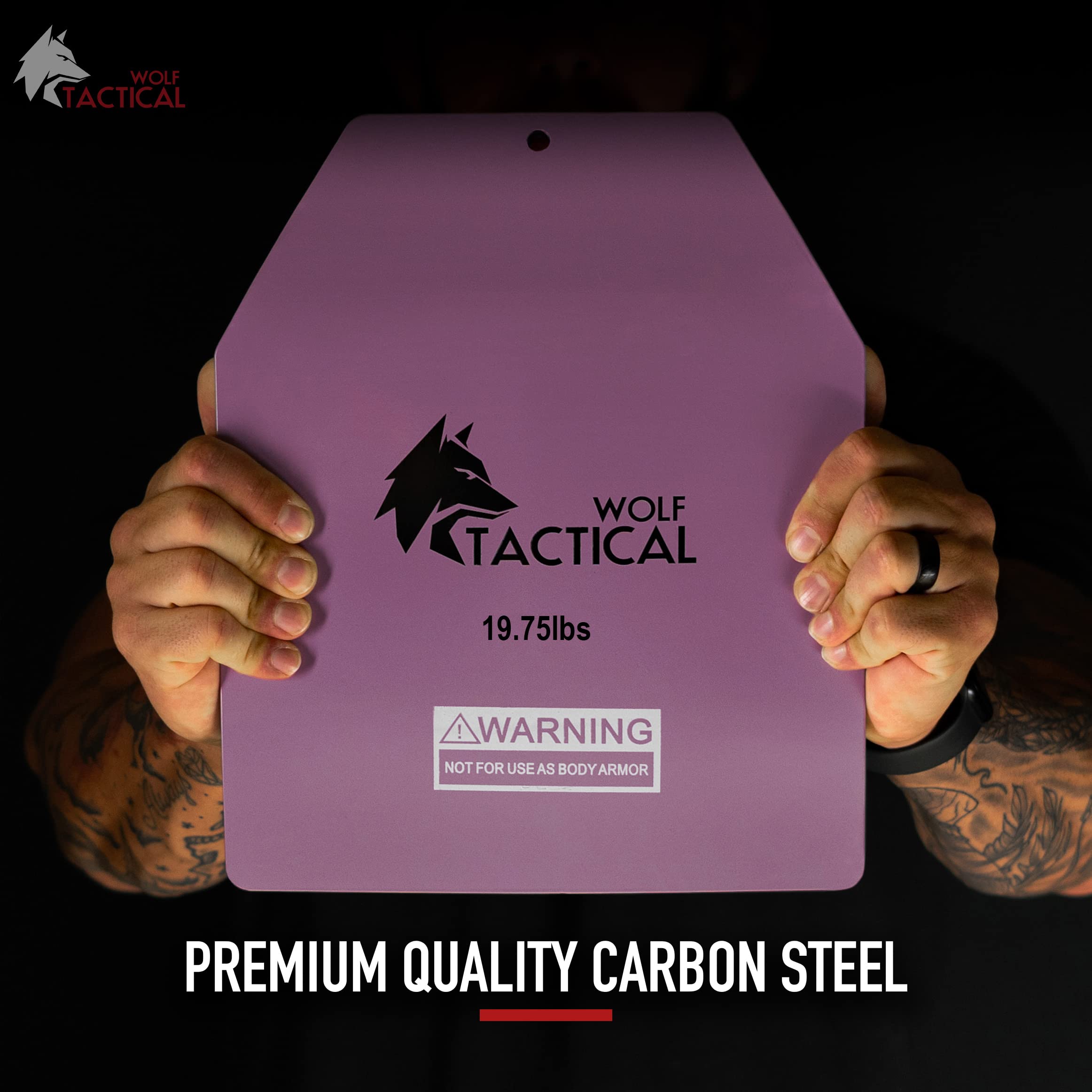 WOLF TACTICAL Curved Weight Vest Plates 5.75LB/8.75LB/14.5LB Pair - Ergonomic Contoured Design for CrossFit, Strength Training, Running & HIIT Workouts - Perfect for Home Gym, Outdoor Fitness & Military Training