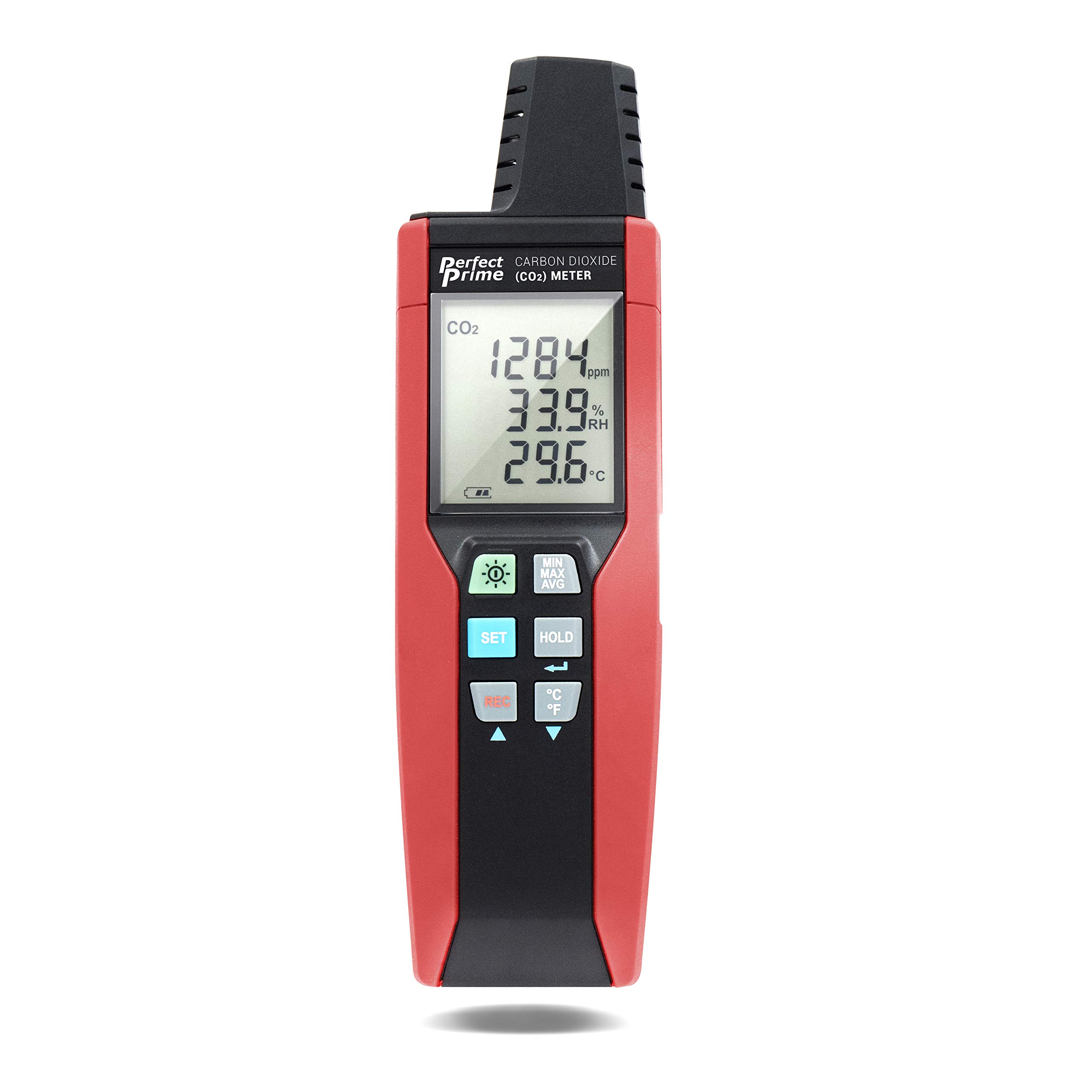 CO2512 High Concentration (30,000 ppm) USB CO2 Carbon Dioxide Monitor with Temperature & Humidity Data Logger - Indoor Air Quality Meter for Home, Office, and Greenhouse