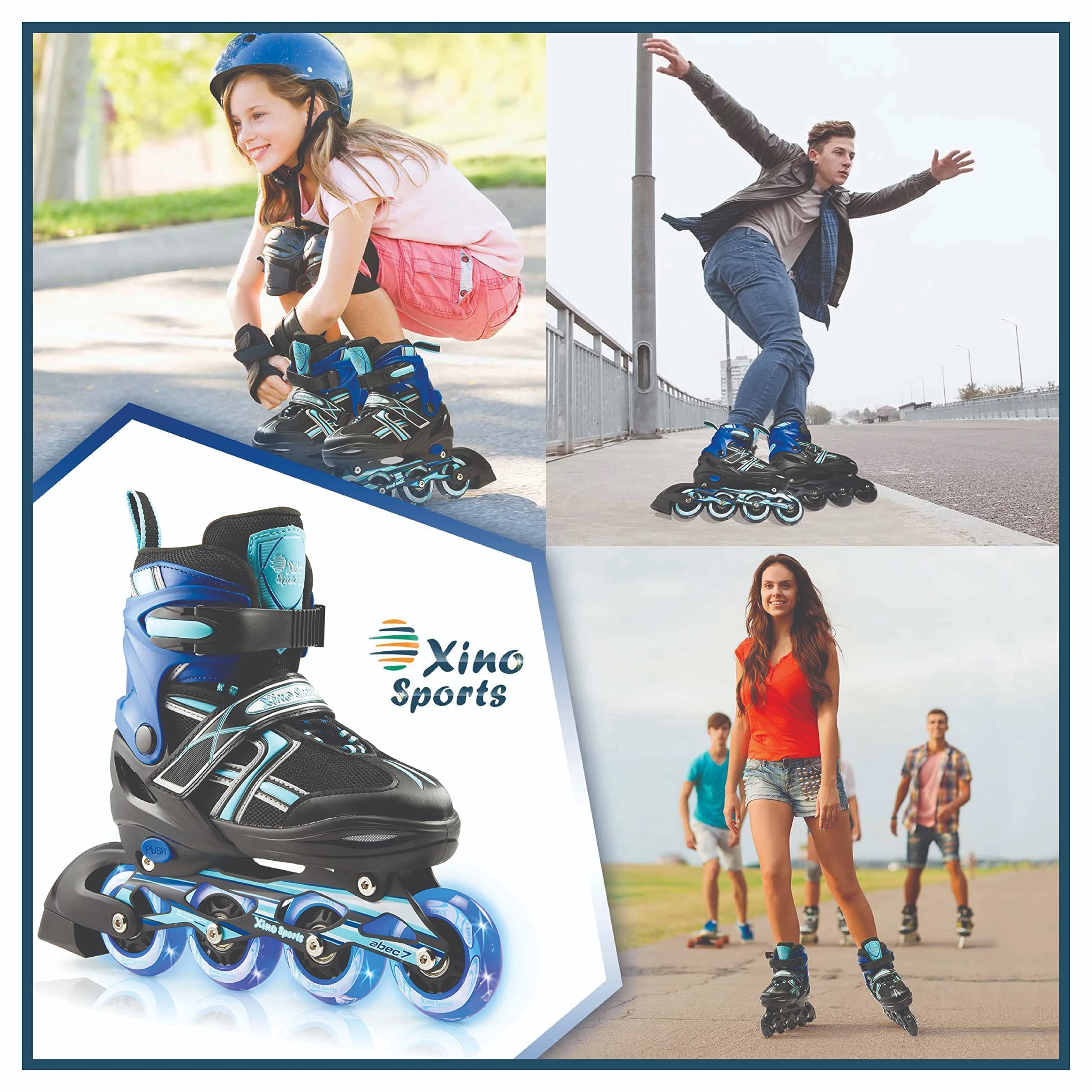 Xino Sports Inline Skates Replacement Brake - 1 Piece - Compatible with Xino Sports Skates Only - Non-Universal Brake - Perfect for Stopping & Safety During Skating, Rollerblading & Outdoor Sports