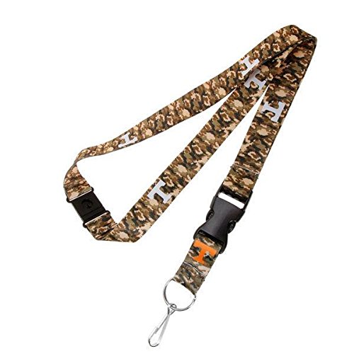 NCAA CCPLN37130 Tennessee Volunteers Logo Camo Lanyard - Perfect for Game Day, School Events & Keychain Organization