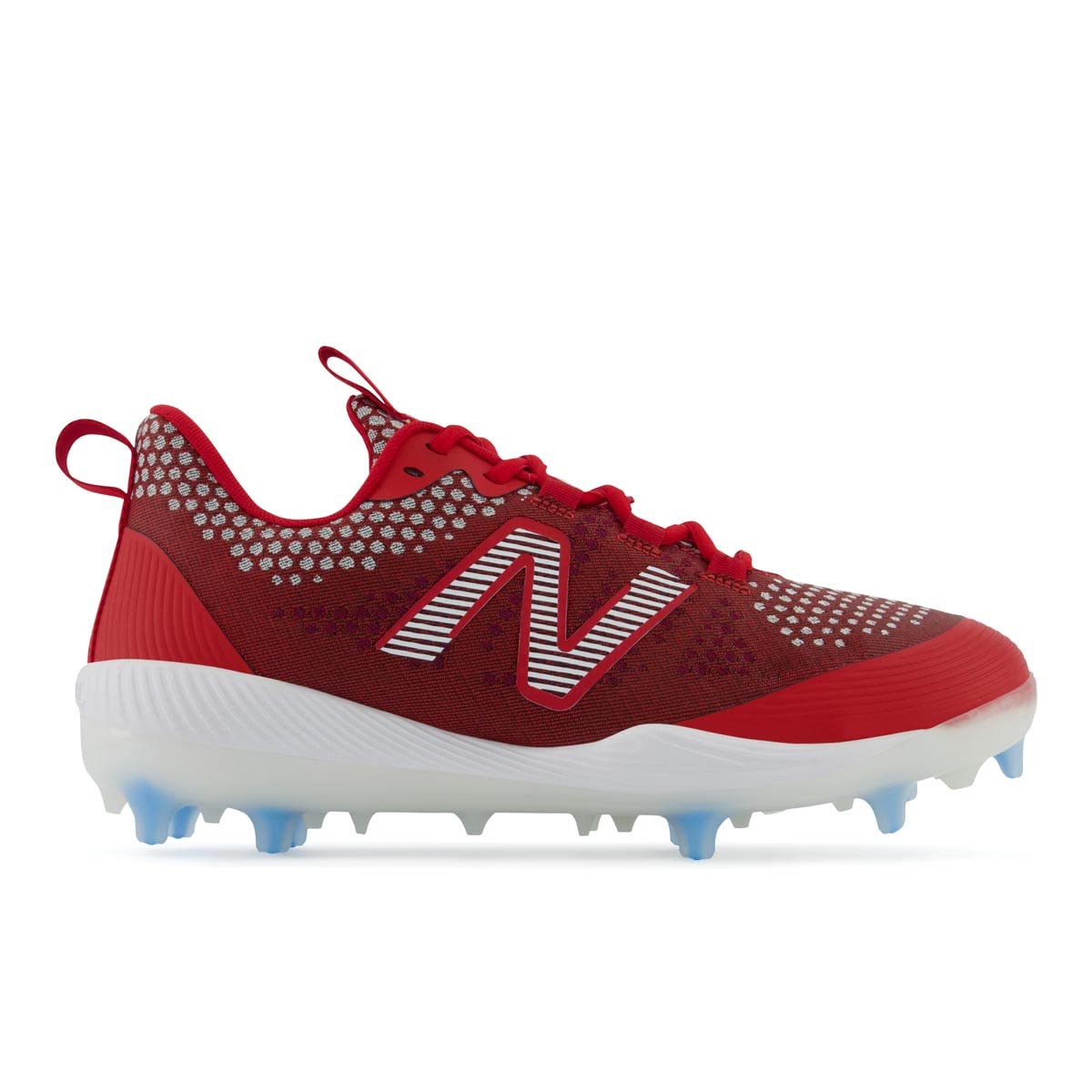 New Balance Men's COMPv3 TPU Baseball Cleats - Red | Lightweight & Durable Baseball Shoes for Men | Perfect for Baseball Games, Training & Outdoor Sports
