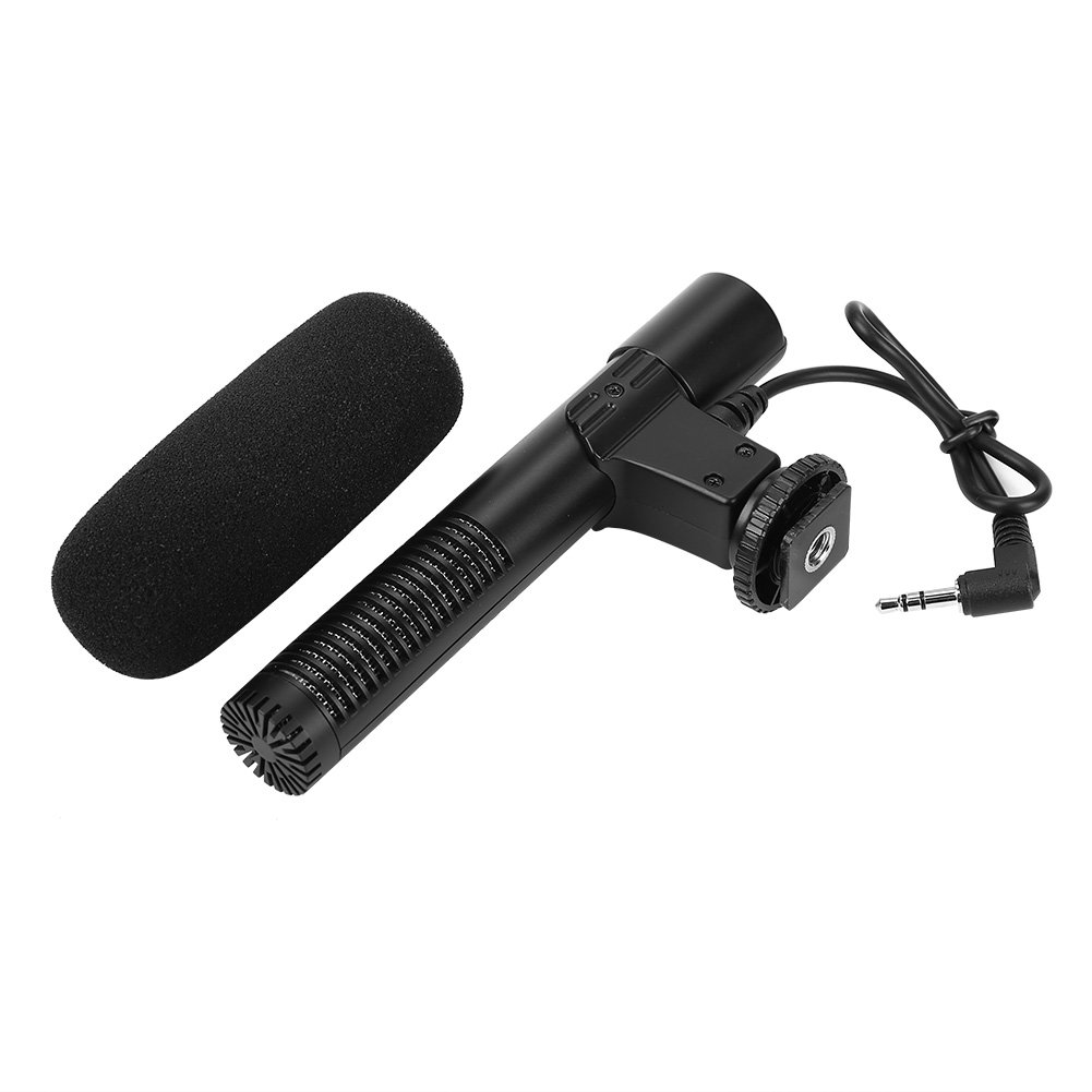 Best Lightweight Portable Condenser Microphone with Windscreen for DSLR Camera & Camcorder - Perfect for Vlogging, YouTube Videos & Professional Recording