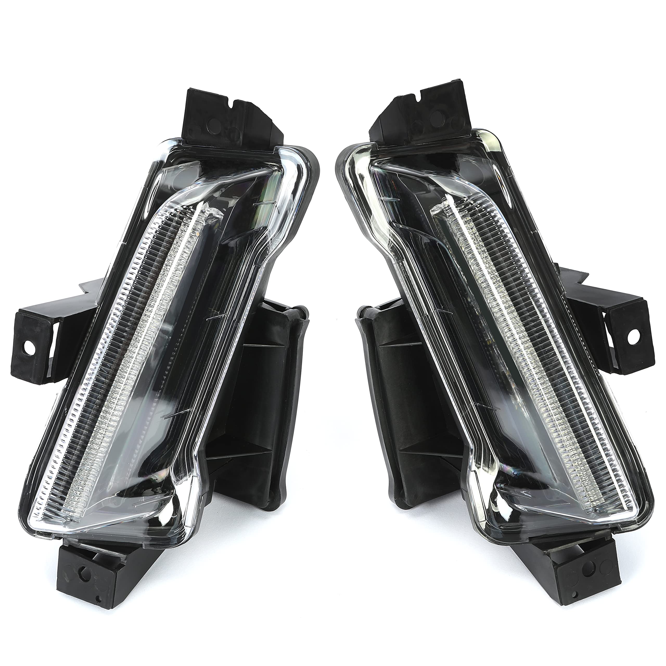 HECASA LED Fog Lights DRL for 2016-2022 Chevy Camaro ZL1 | Replacement for GM2562109 GM2563109 | Clear Lens Black Housing | No Turn Signal | Perfect for Night Driving & Off-Road Adventures