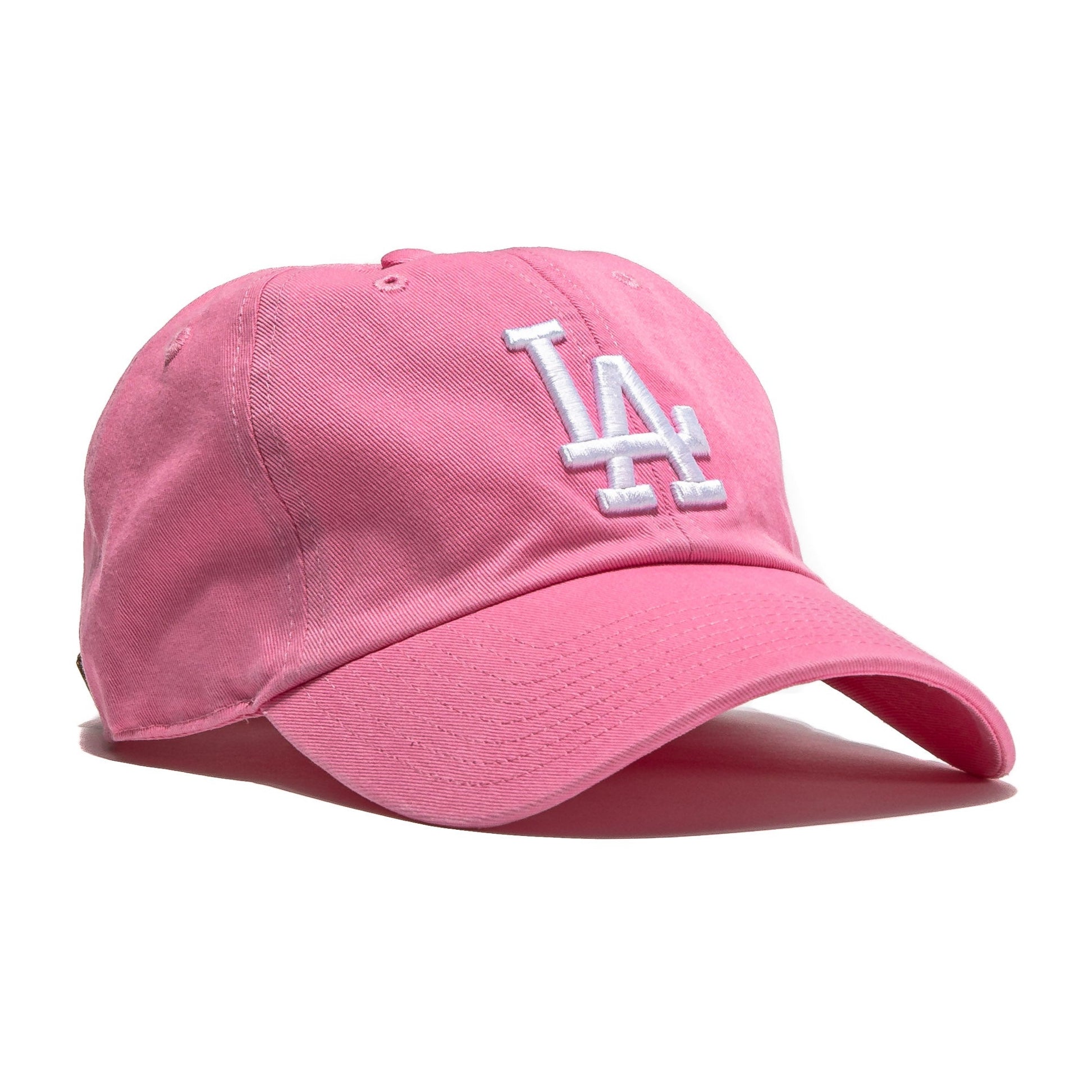 47 Brand Los Angeles Dodgers Cleanup Adjustable Baseball Cap - Pink | Snapback Hat for Men & Women | Perfect for Games, Outdoor Activities & Casual Wear