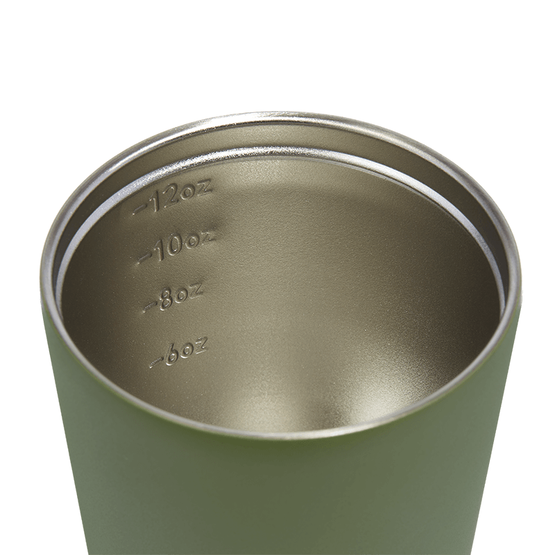 Fressko Reusable Coffee Cup Camino 12oz - Insulated Travel Mug for Hot & Cold Drinks, Perfect for Office, Camping and Commuting