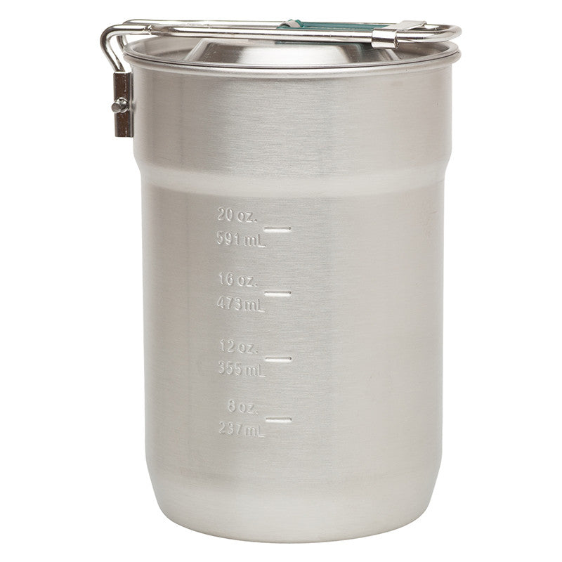 Stanley Adventure Camp Cook Set 0.7L - Lightweight Stainless Steel Pot with Lid for Backpacking, Hiking & Outdoor Cooking | Perfect for Camping, Picnics & Survival Gear