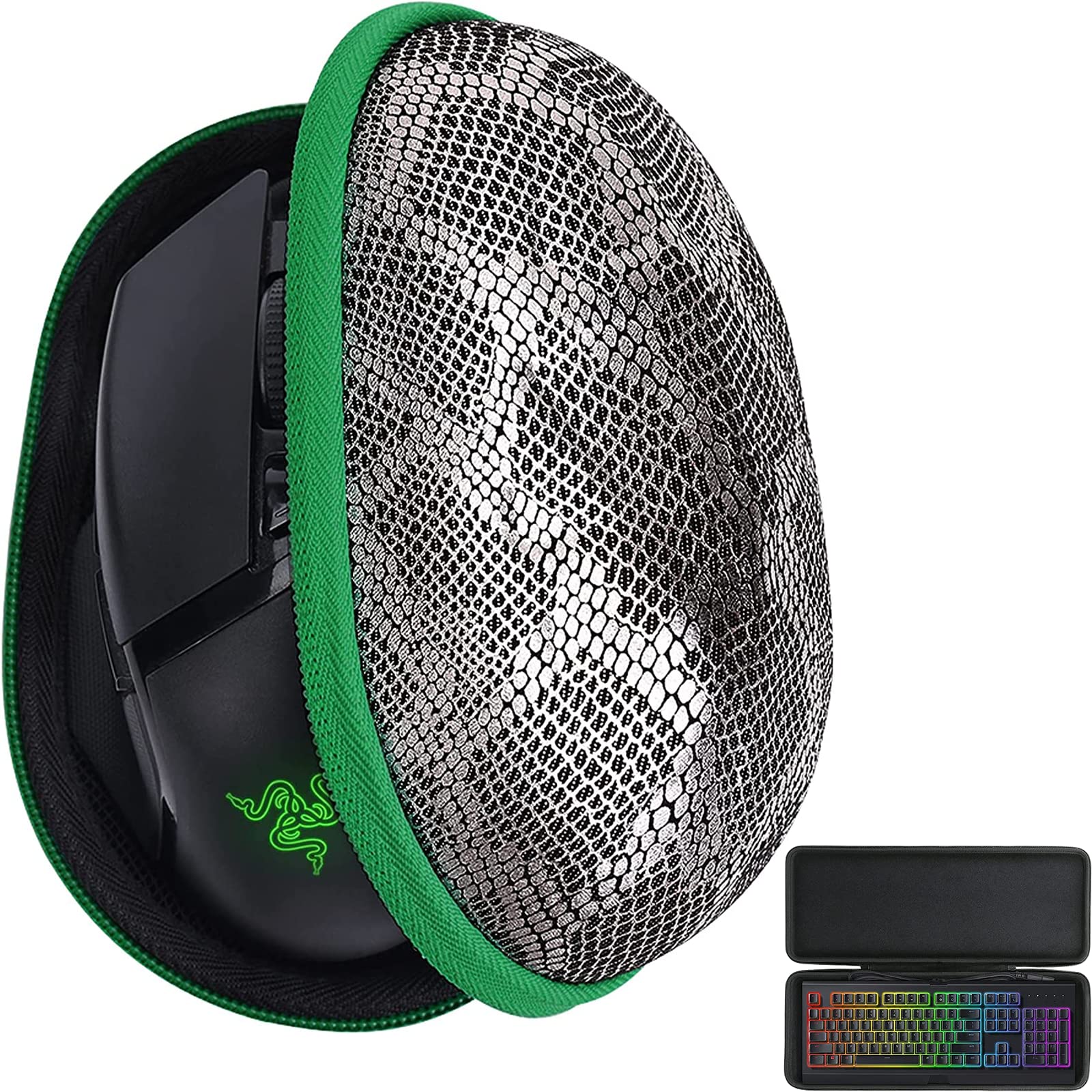 Premium Protective Case for Razer Gaming Mouse & Cynosa Chroma Keyboard - Travel Storage Organizer for Gaming Gear Accessories - Perfect for Travel, LAN Parties & Home Organization