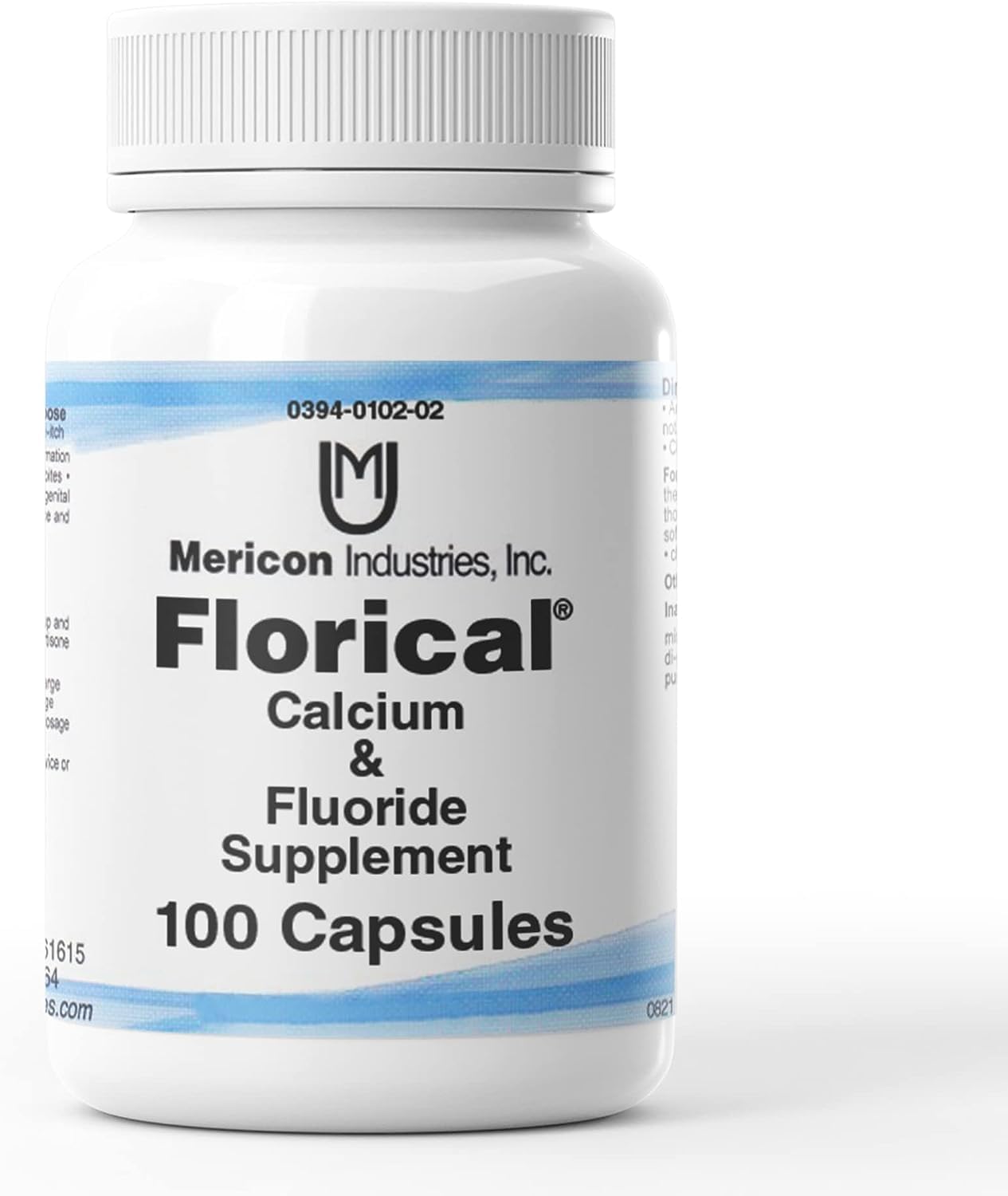 Premium Calcium & Fluoride Supplement Capsules for Strong Bones & Teeth - 100 Capsules (Pack of 5) | Supports Dental Health & Bone Density | Ideal for Adults & Seniors