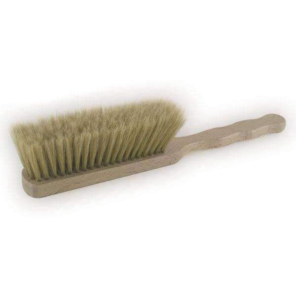Premium Bench Brush with Wooden Handle - Heavy Duty Cleaning Brush for Workshop, Garage & Outdoor Use - Ideal for Dusting, Sweeping & Debris Removal