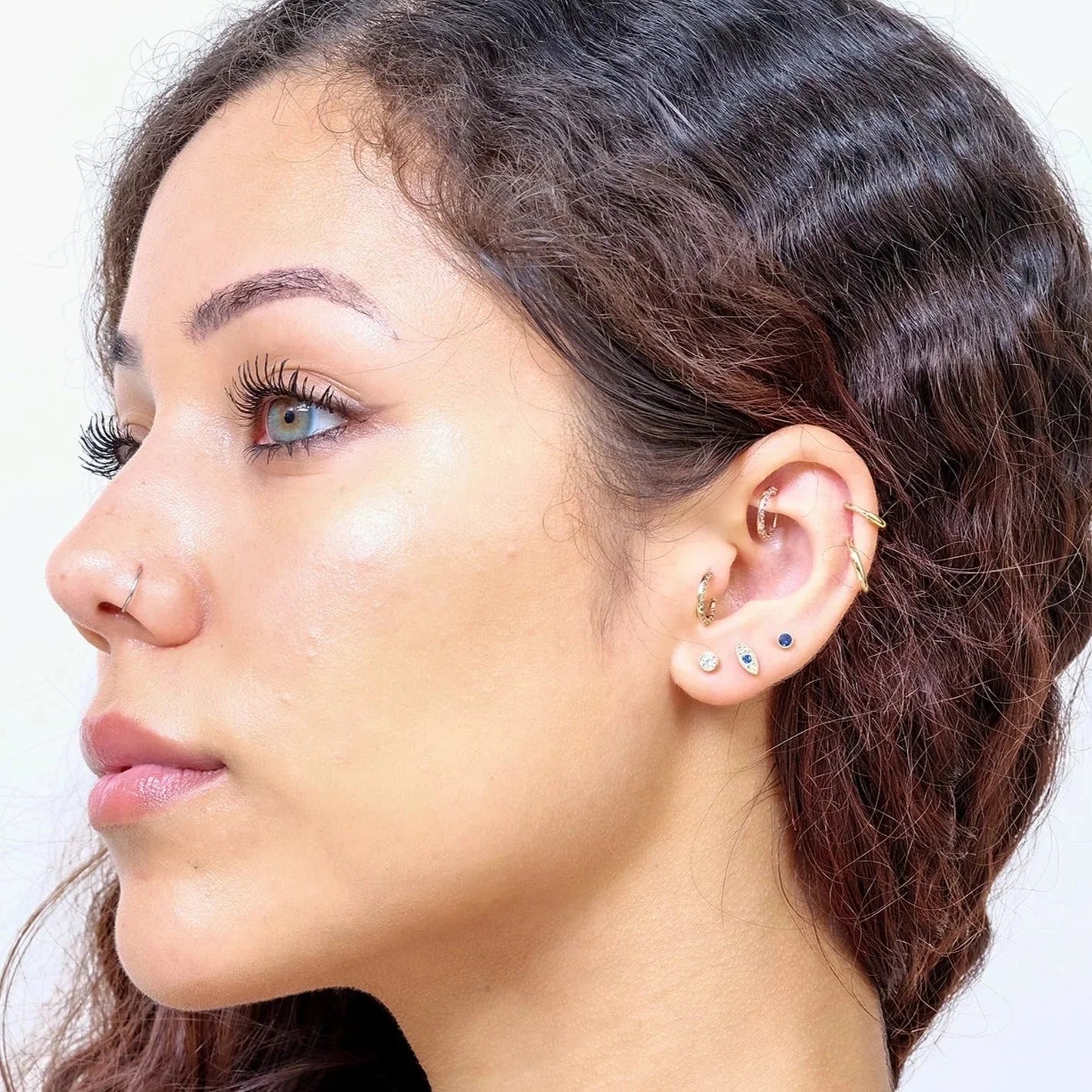 14K Yellow Gold Round Gemstone Flat Back Stud Earrings - Bezel Set for Secure Wear | Perfect for Daily Use, Gifts & Special Occasions