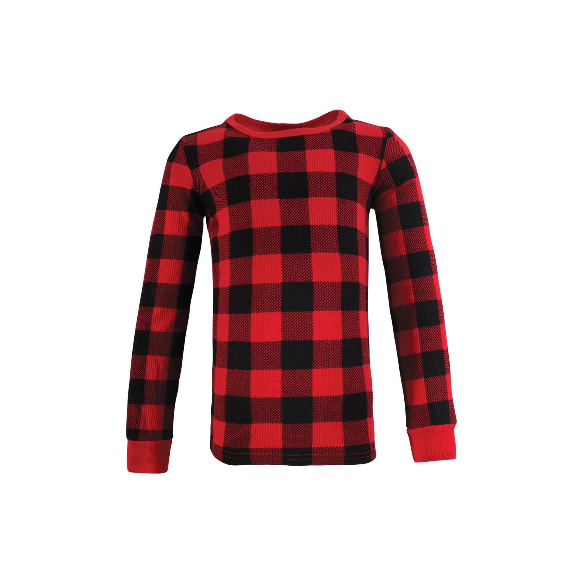 Hudson Baby Unisex Thermal Long Underwear 2-Piece Set - Buffalo Plaid Print - Size 3T - Warm Winter Base Layer for Toddlers - Perfect for Cold Weather & Outdoor Activities