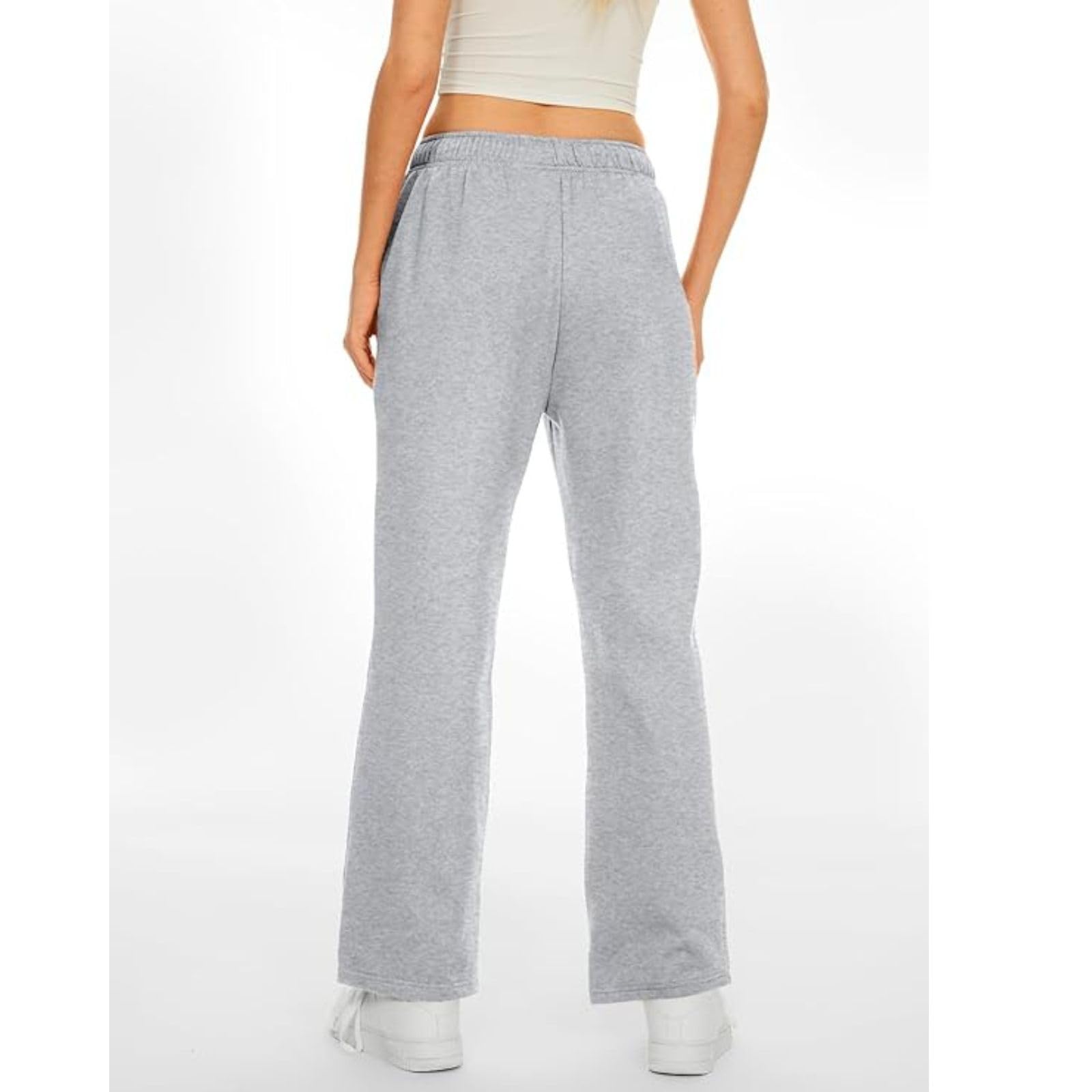 Women's High Waist Wide Leg Sweatpants - Casual Drawstring Joggers with Pockets | Loose Fit Lounge Pants for Yoga, Workout & Home Comfort