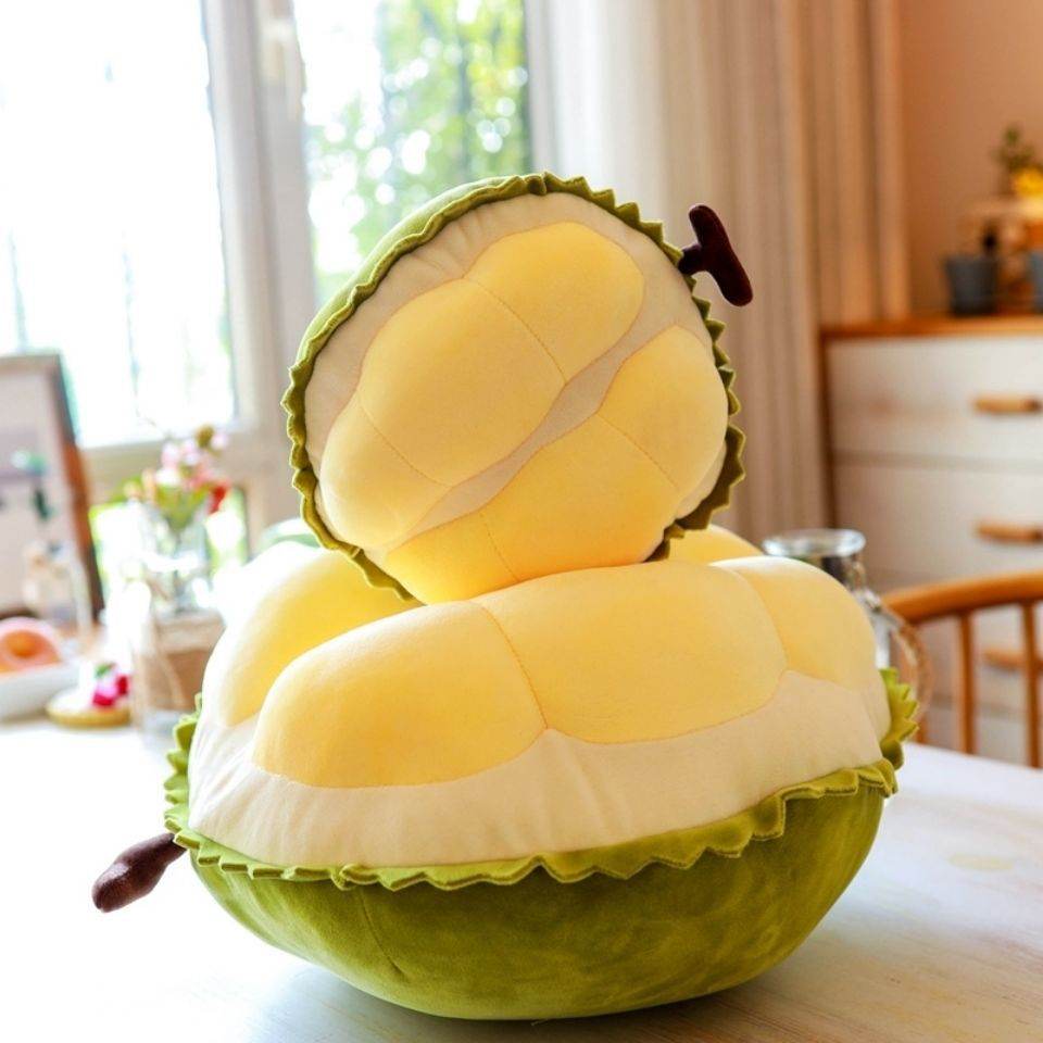 Adorable Durian Plush Toy | Soft & Huggable Stuffed Durian Fruit Plushie for Kids & Adults | Perfect for Home Decor, Gifts, and Kawaii Collections