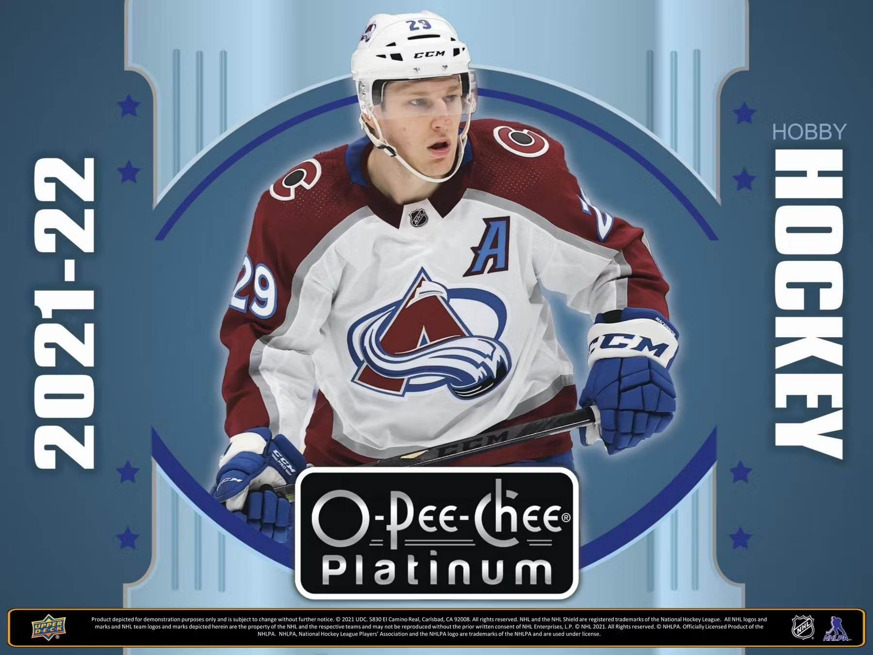 2021-22 Upper Deck O-Pee-Chee Platinum Hockey Hobby Box - 8 Box Case | NHL Trading Cards Collection for Collectors & Investors | Perfect for Sports Memorabilia Displays & Fantasy Hockey Leagues