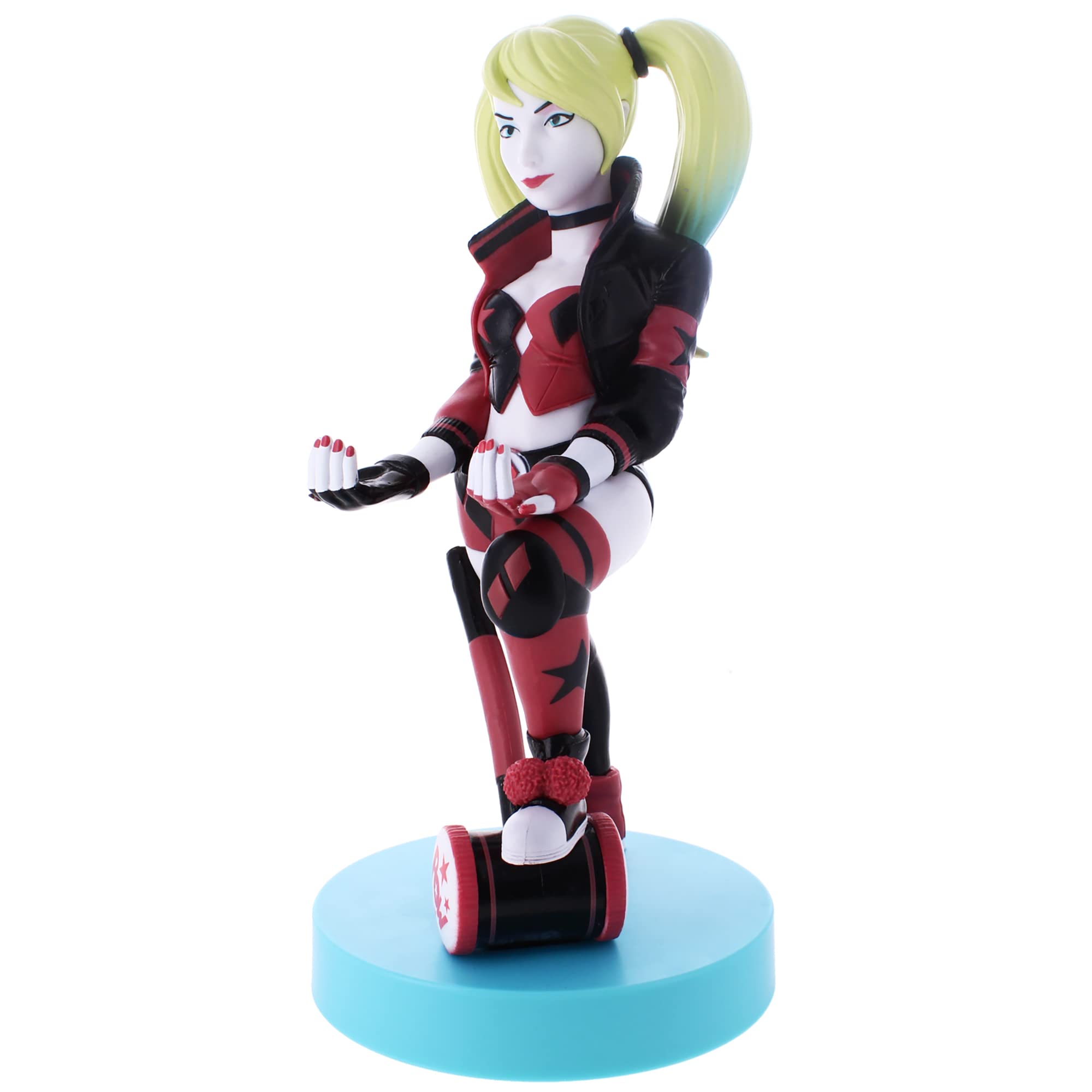 Warner Bros Harley Quinn DC Licensed Gaming Controller & Phone Holder Stand - Cable Guys Figure for PS5, Xbox, PC Gaming Setup & Desk Decor