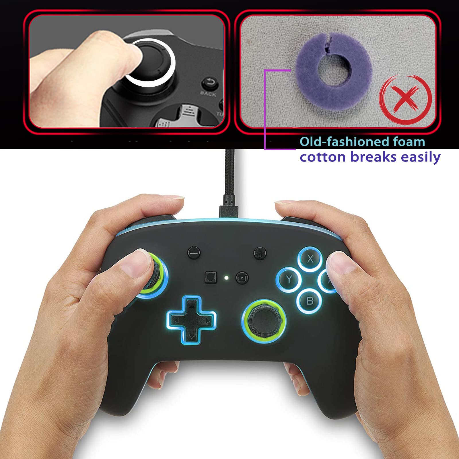 Precision Aim Assist Control Rings for PS4, PS5, Xbox One, Xbox Series X, Switch Pro & Razer Wolverine V2 - 9pcs (3 Colors) - Improve Gaming Accuracy for FPS, Sports & Action Games