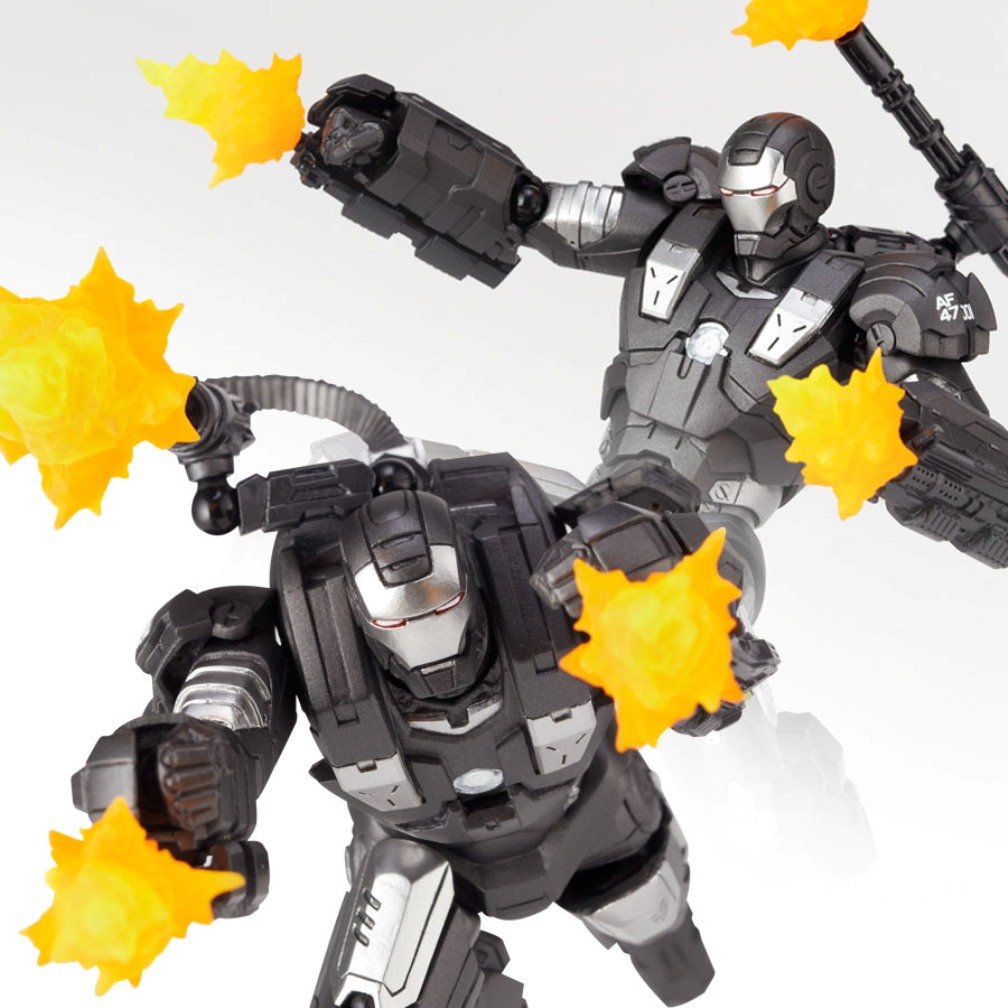 Kaiyodo Iron Man Revoltech War Machine Action Figure #031 - Highly Poseable Sci-Fi Collectible for Display & Play | Perfect for Marvel Fans & Toy Collectors