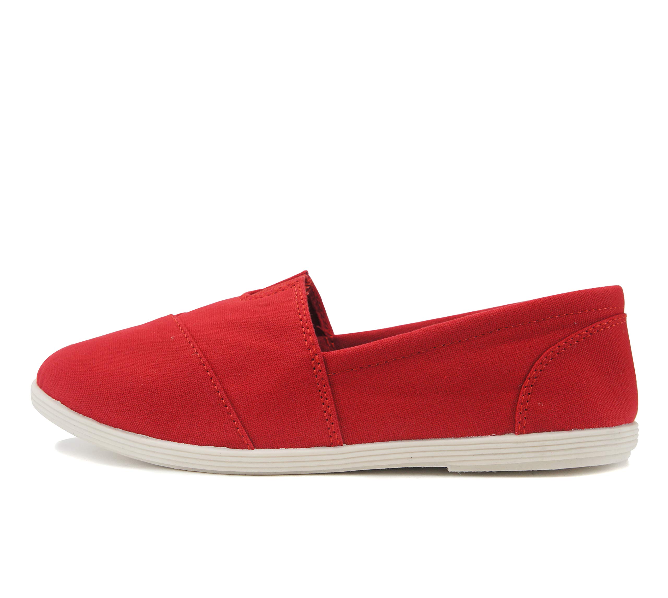 Comfortable Women's Slip-On Loafers - Breathable Linen Canvas Shoes with Memory Foam & Gel Cushioning for All-Day Wear | Perfect for Work, Travel & Casual Outings