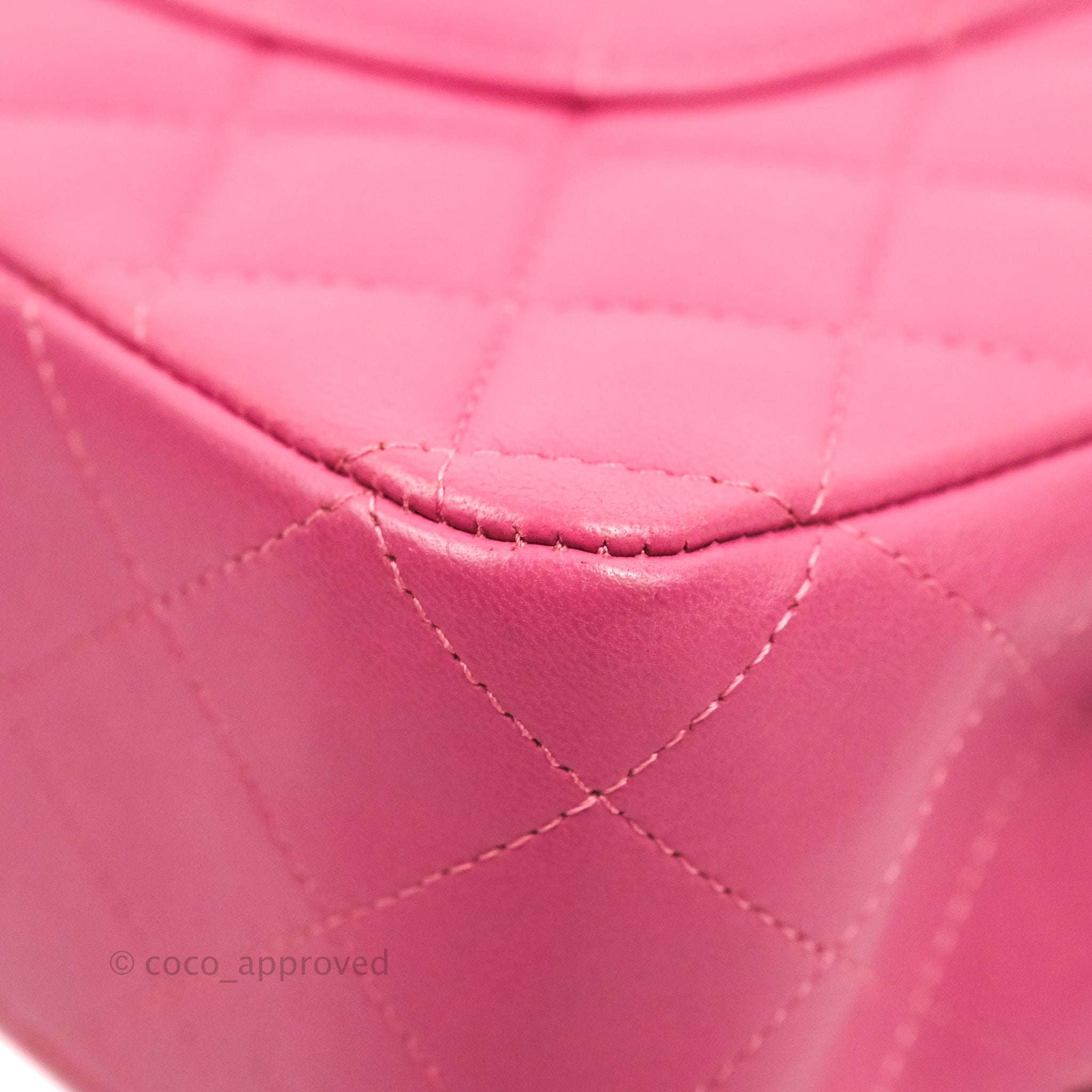 Chanel Classic Medium Double Flap Bag in Pink Lambskin Leather with Matte Gold Hardware - Luxury Handbag for Women, Perfect for Date Nights & Special Occasions