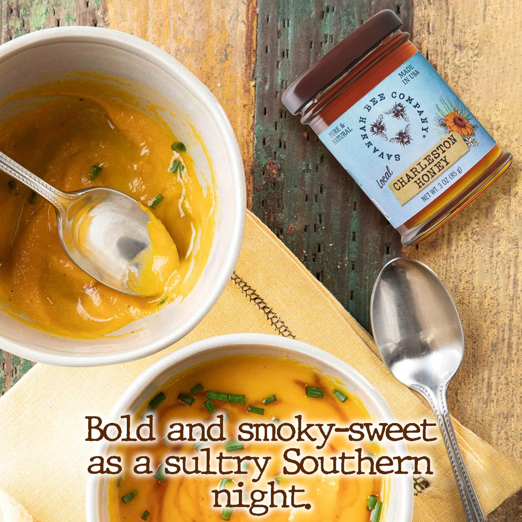 Savannah Bee Company Pure Raw Natural Honey - Unfiltered & Unprocessed | Perfect for Tea, Baking & Healthy Snacks
