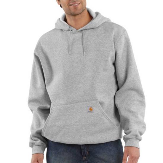 K121 Loose Fit Midweight Hoodie for Men & Women - Heather Grey | Comfortable Casual Wear for Everyday, Gym & Outdoor Activities