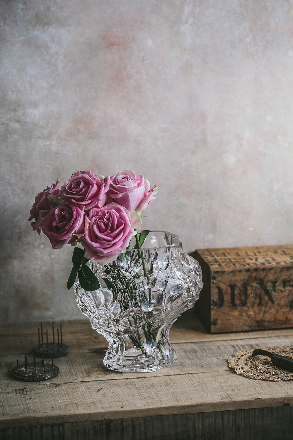 Handcrafted Heirloom Glass Vase - Elegant Floral Centerpiece for Weddings, Home Decor & Gift Giving