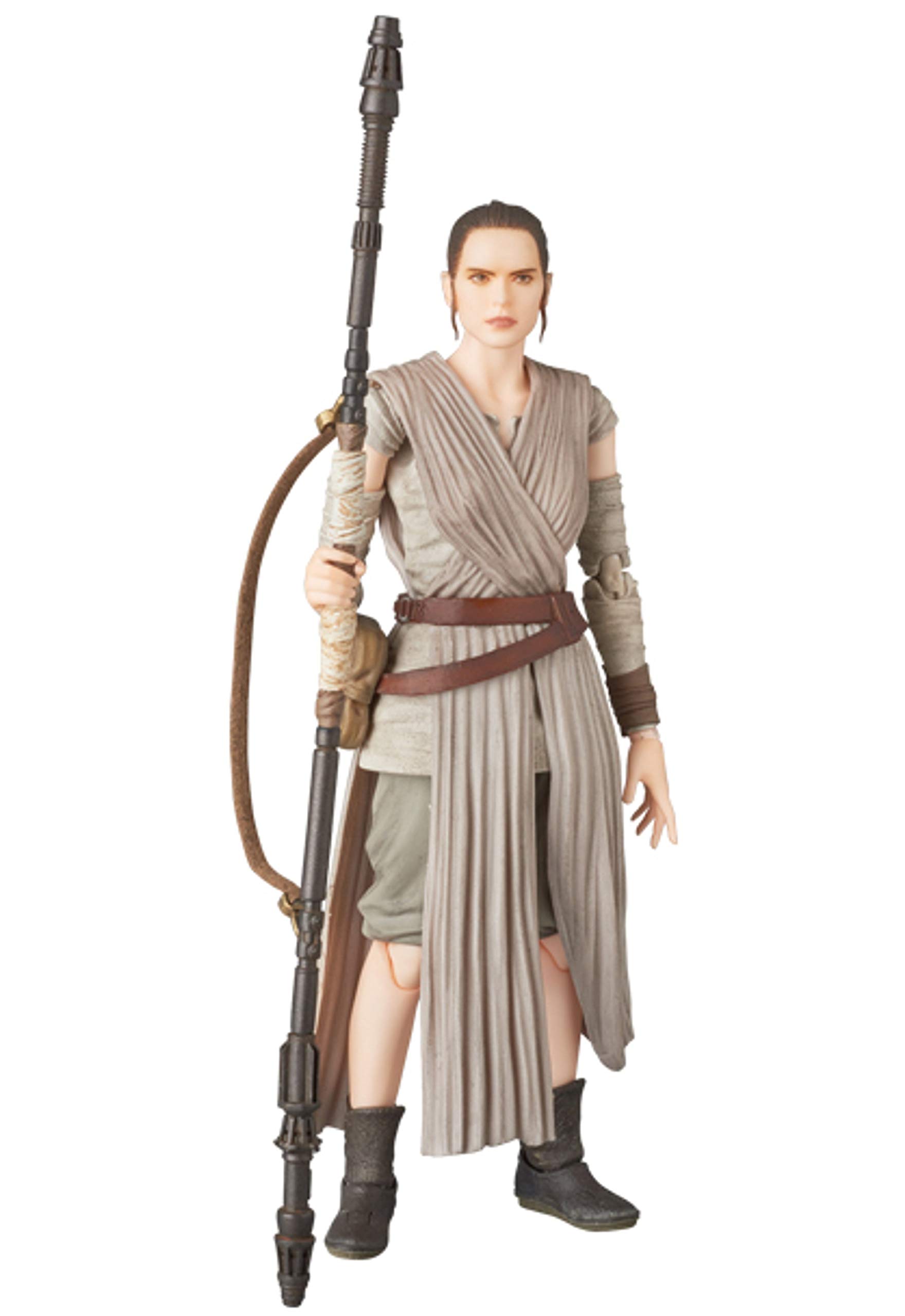 Medicom Toy MAFEX Rey Star Wars The Force Awakens 6-Inch Collectible Action Figure - Highly Articulated with Accessories - Perfect for Display, Photography & Star Wars Fans Collection