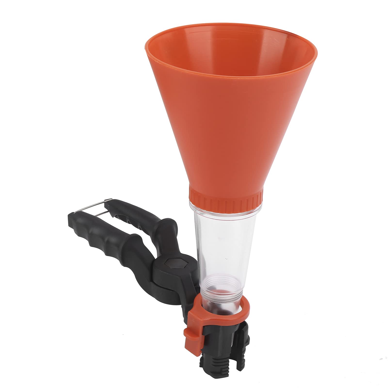 Akozon Oil Funnel Kit - ABS Fuel Funnel with Adjustable Clamp & Multi-Size Adapters for Car, Motorcycle, Lawn Mower - Durable Leak-Proof Oil Transfer Solution (1-Pack)