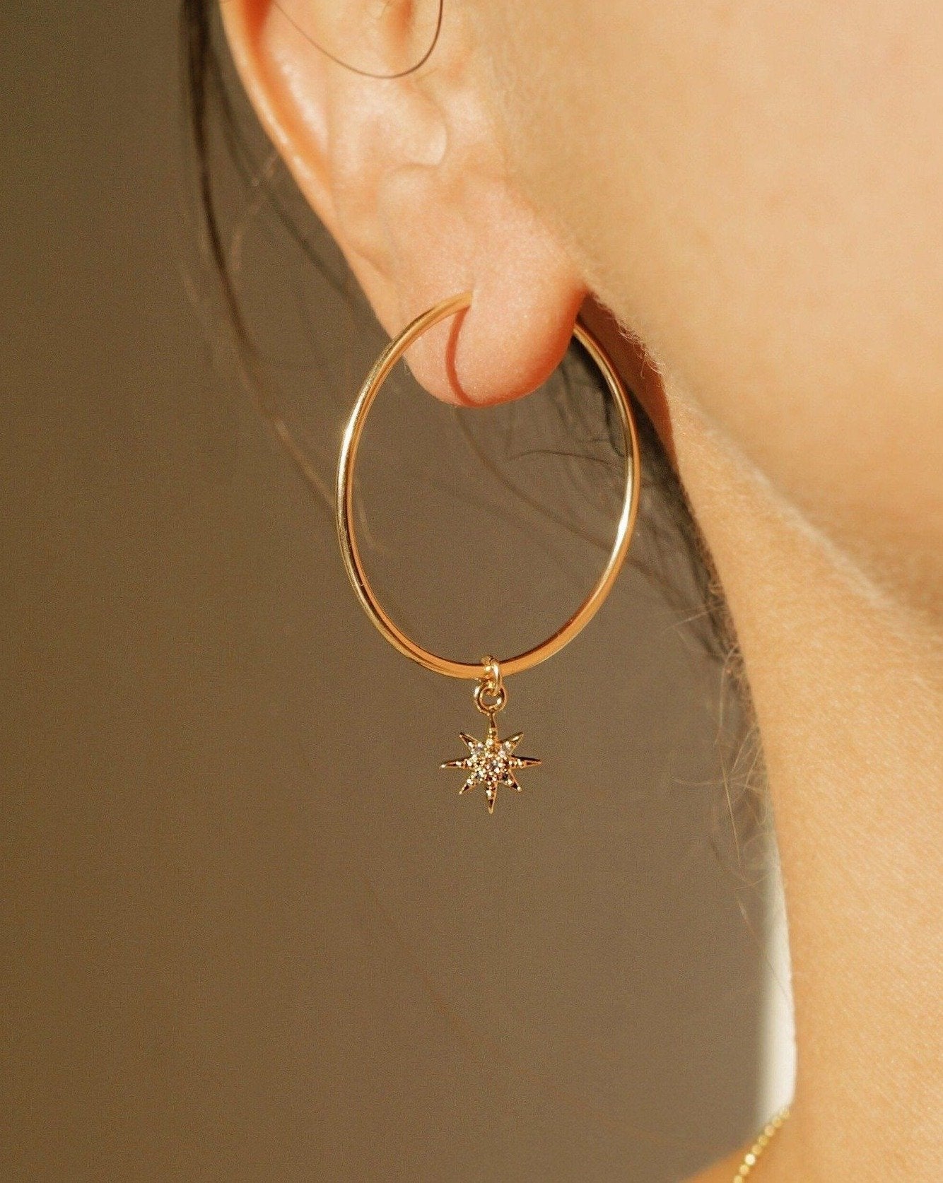 Soleil Hoop Earrings for Women - 14K Gold Plated Dainty Huggie Hoops - Perfect for Everyday Wear, Parties & Gifts