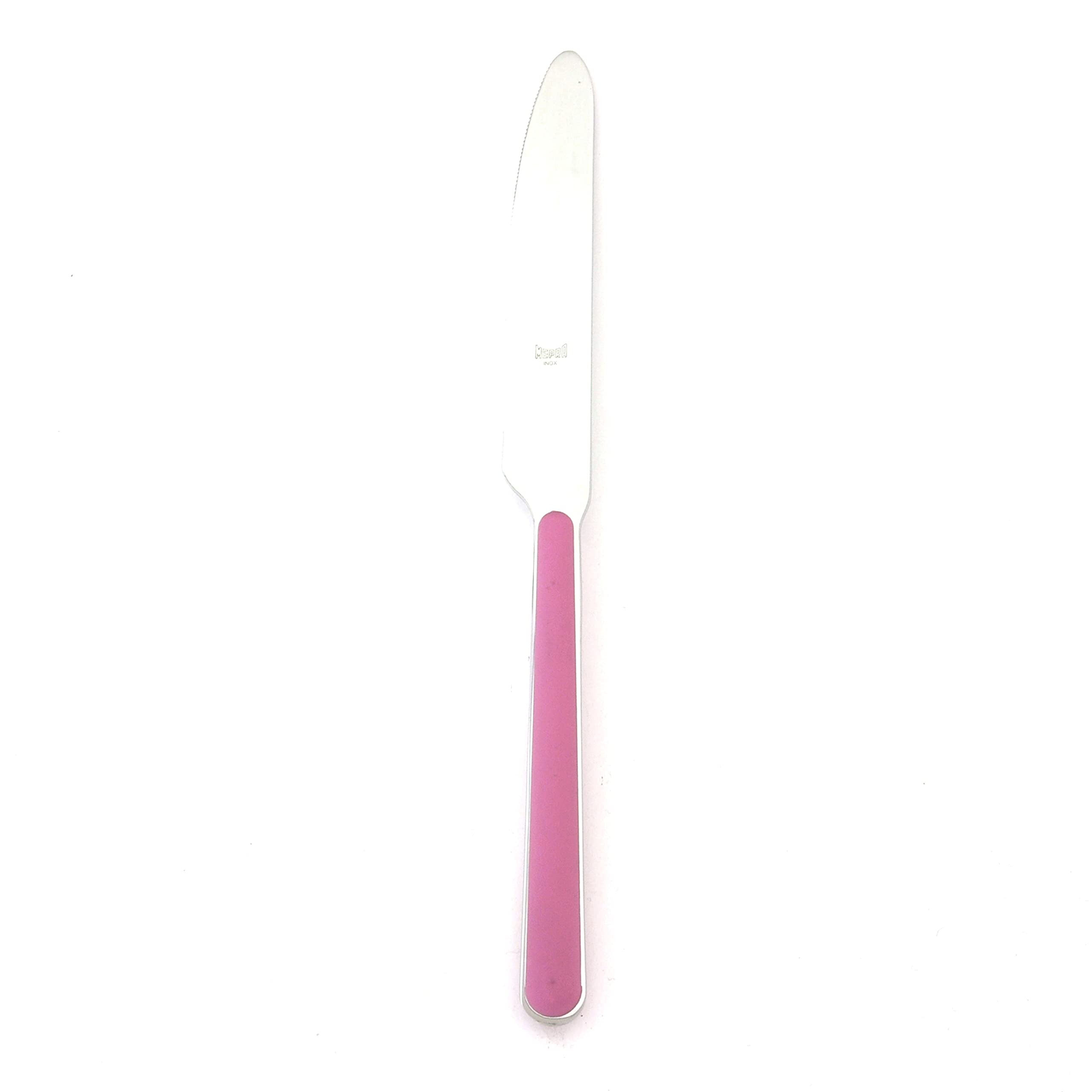 24-Piece Pink Table Knife Set - Stainless Steel Dinner Knives for Home, Restaurant & Party Use - Elegant Cutlery for Dining, BBQ & Special Occasions