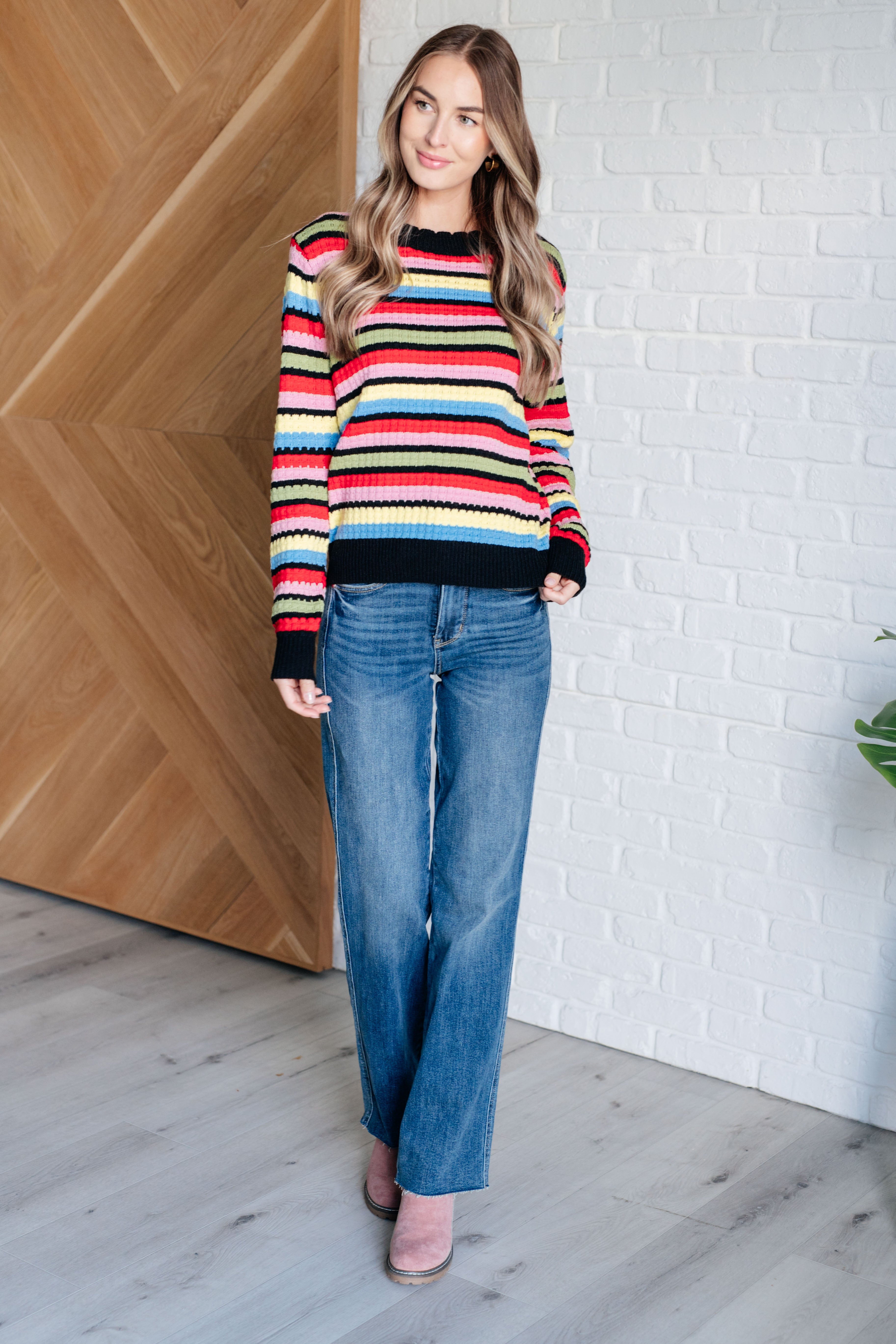 Keep Dreaming Striped Sweater - Cozy Knit Pullover for Women | Fall & Winter Fashion | Perfect for Casual Outings & Coffee Dates
