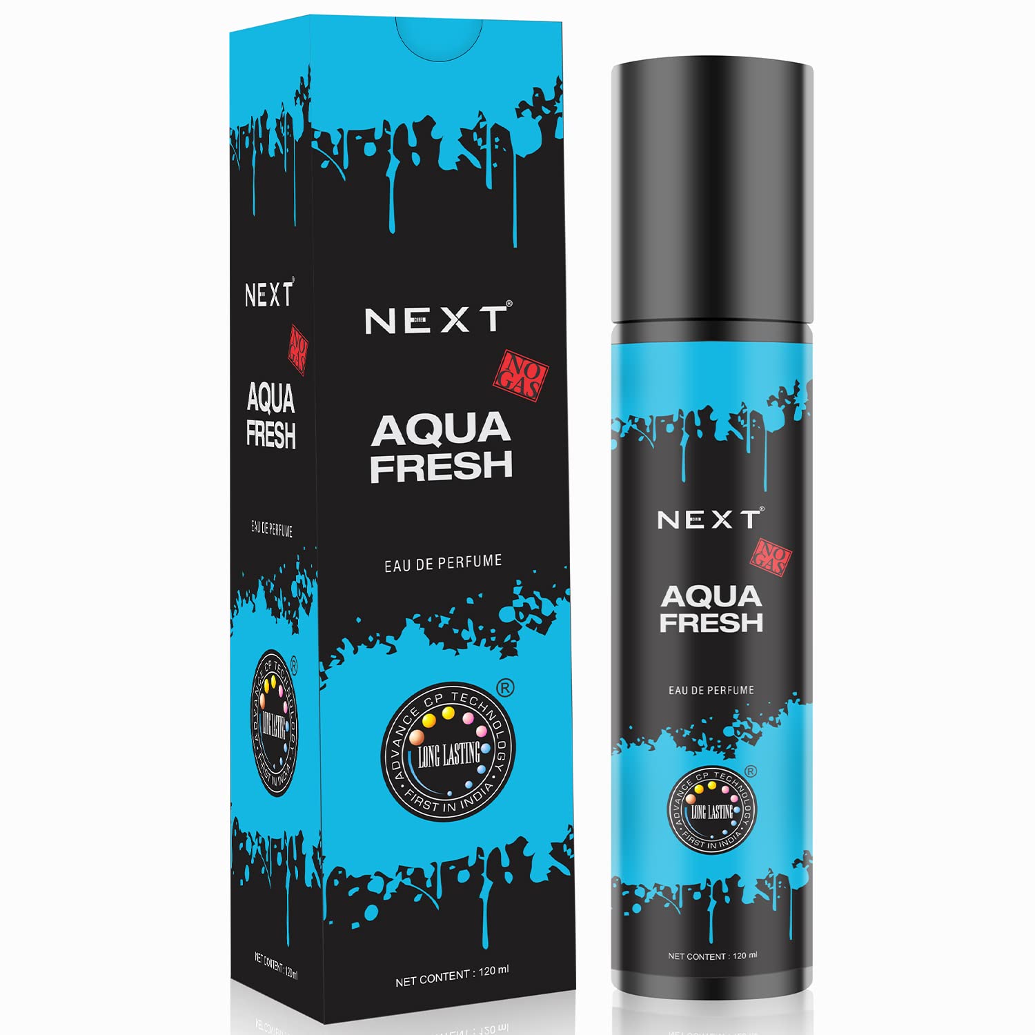 Next Care Aqua Fresh Men's Deodorant Spray - 120ml | Alcohol-Free Long Lasting Fragrance | Valentine's Day Gift for Him | Fresh Scent Body Spray | Perfect for Daily Use, Gym & Office