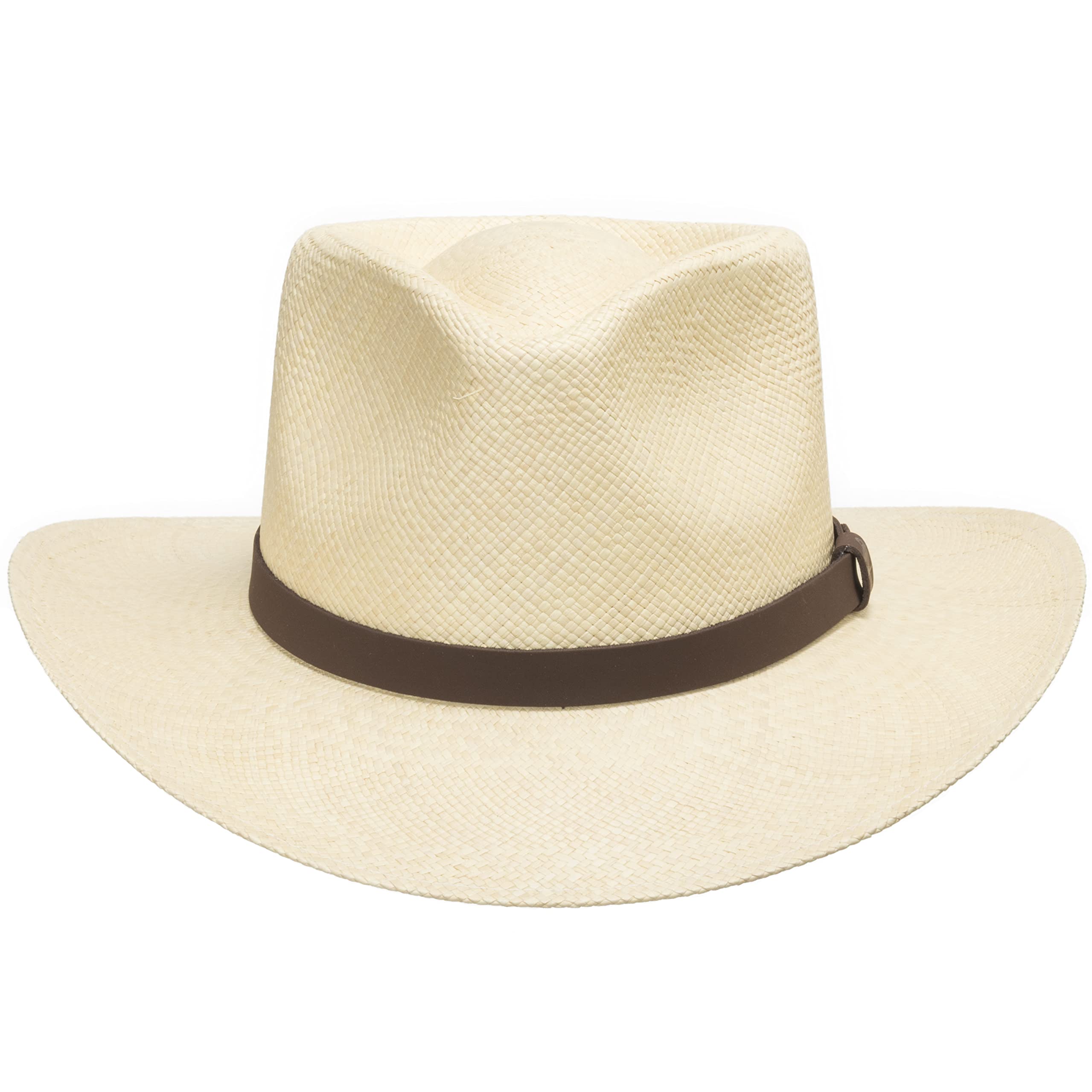 Handmade Panama Straw Fedora Hat for Men - Classic Havana Style - Perfect for Summer, Beach, and Outdoor Events