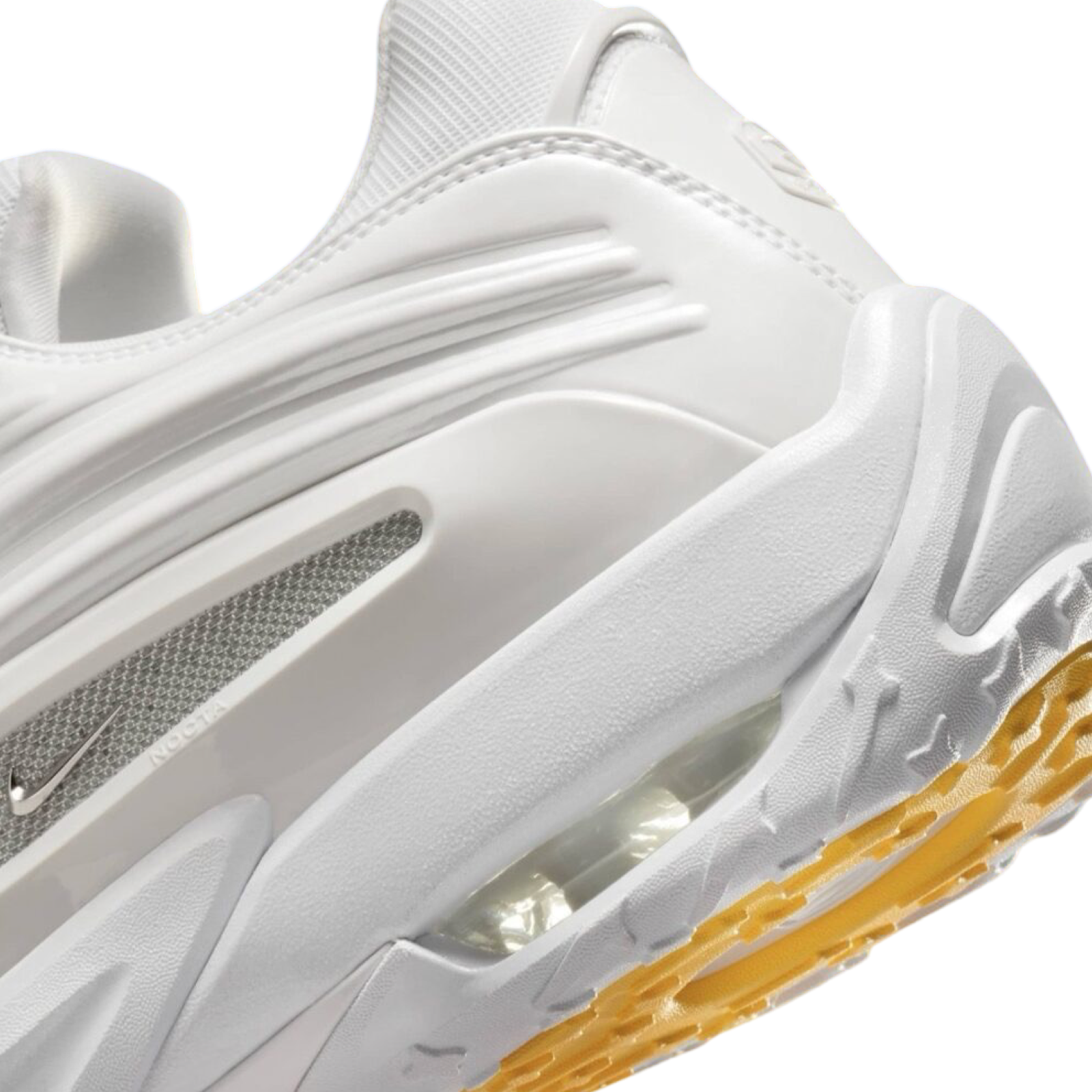 Nike Hot Step 2 Drake NOCTA Sneakers - White Chrome & University Gold Colorway | Limited Edition Basketball Shoes for Men | Perfect for Streetwear & Urban Fashion