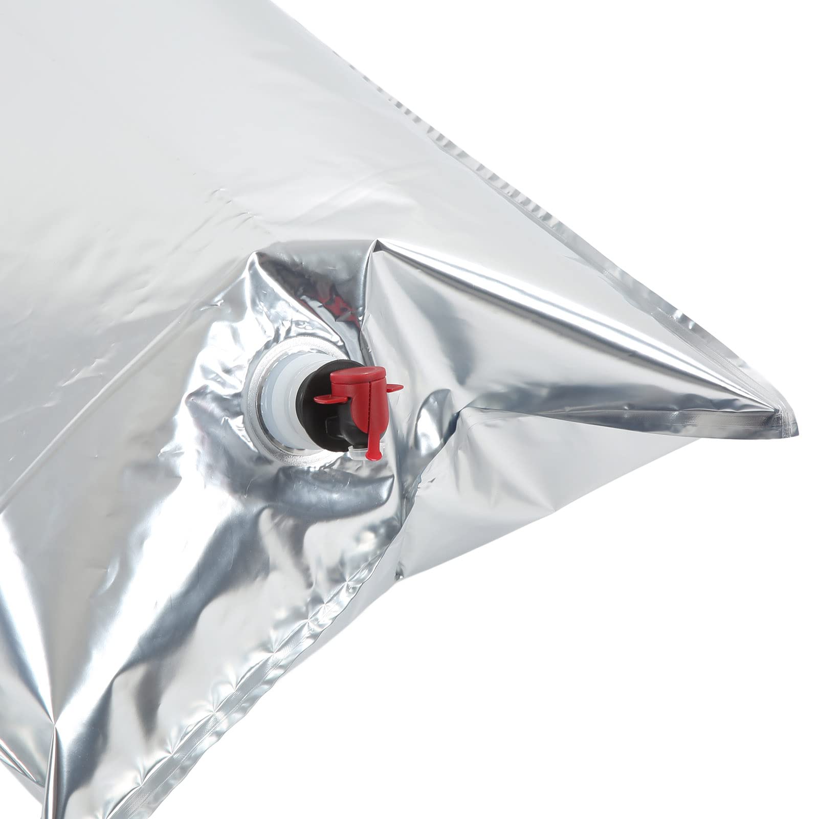 5Pcs 20L Aluminized Beverage Bags with Valve - Reusable Wine & Liquid Storage Pouches for Camping, Travel, and Outdoor Adventures